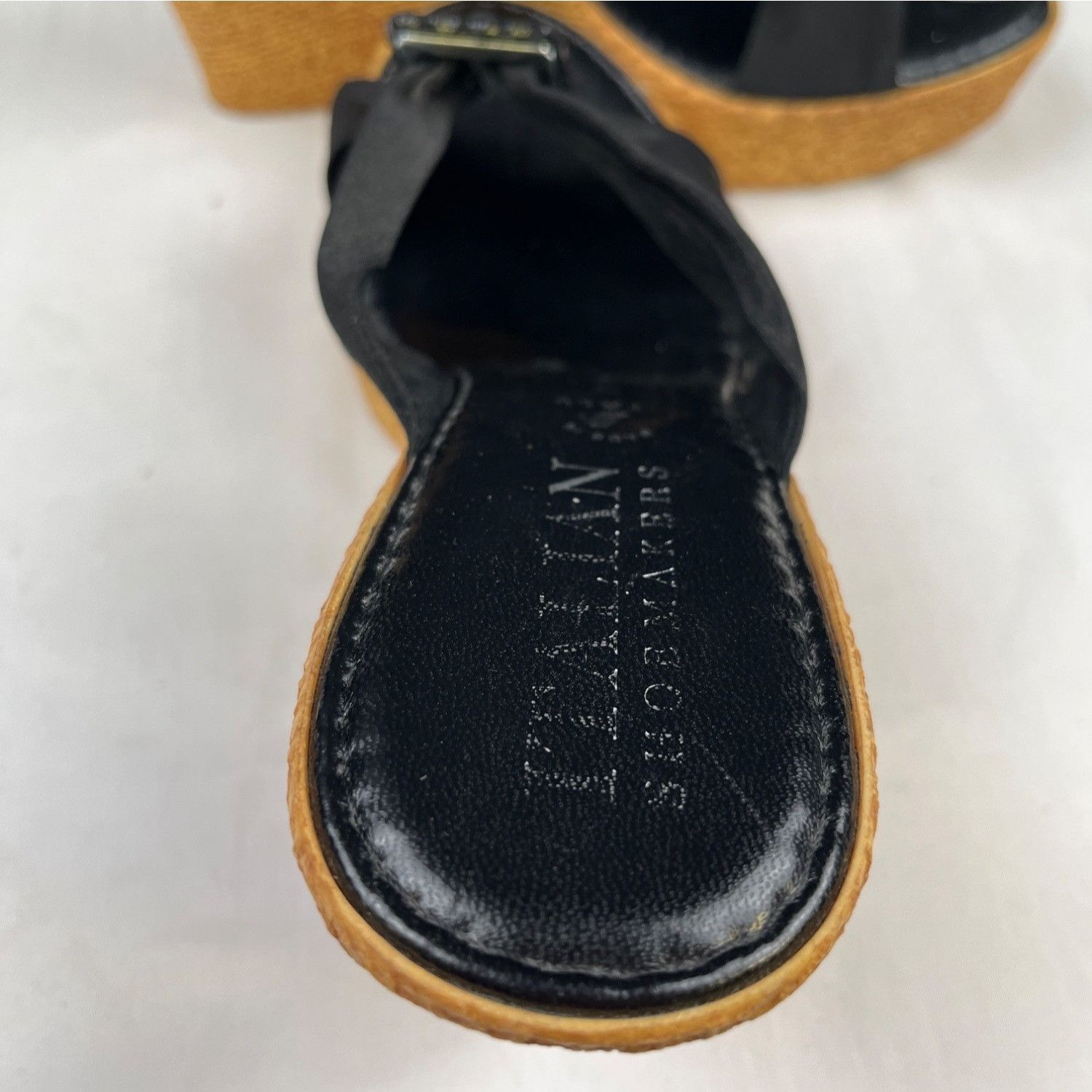Other Italian Shoesmakers Women's Black Shoes/Wedge Sandals Sz 9 S Size US 9 / IT 39 - 6 Thumbnail