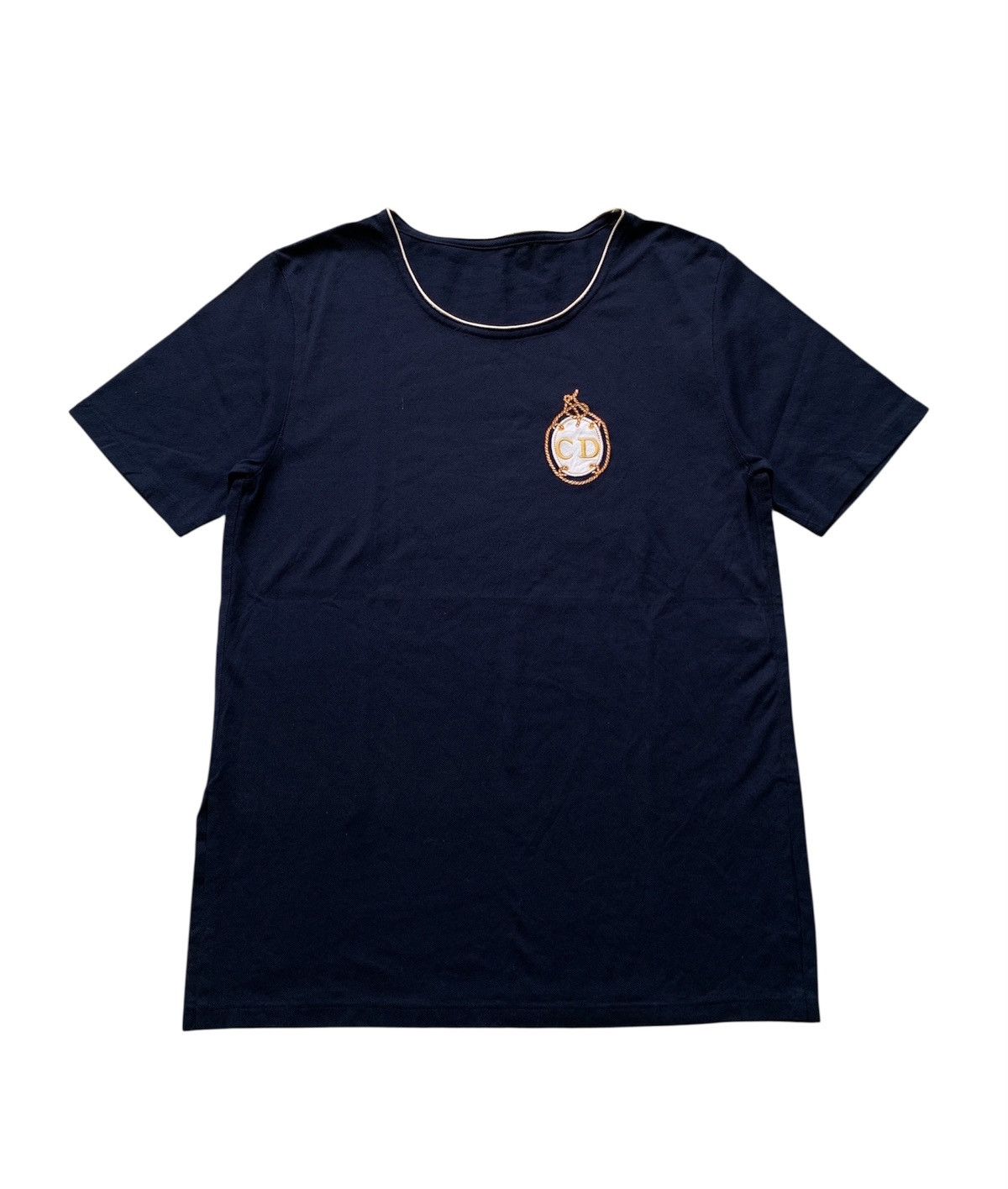 Vintage Vintage Christian Dior Sport Embroidery Logo Tshirt Size US L / EU 52-54 / 3 - 1 Thumbnail