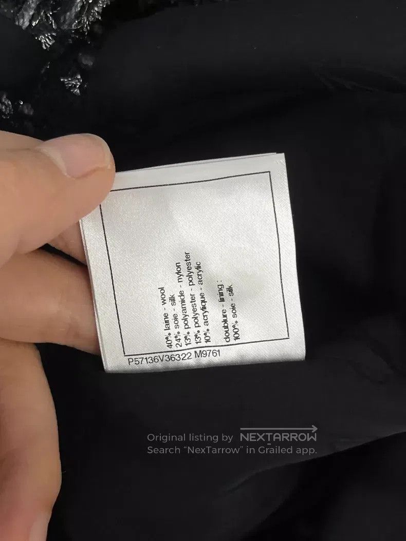Chanel Chanel Forest series black and silver tweed thousand-bird Size XS / US 0-2 / IT 36-38 - 7 Thumbnail
