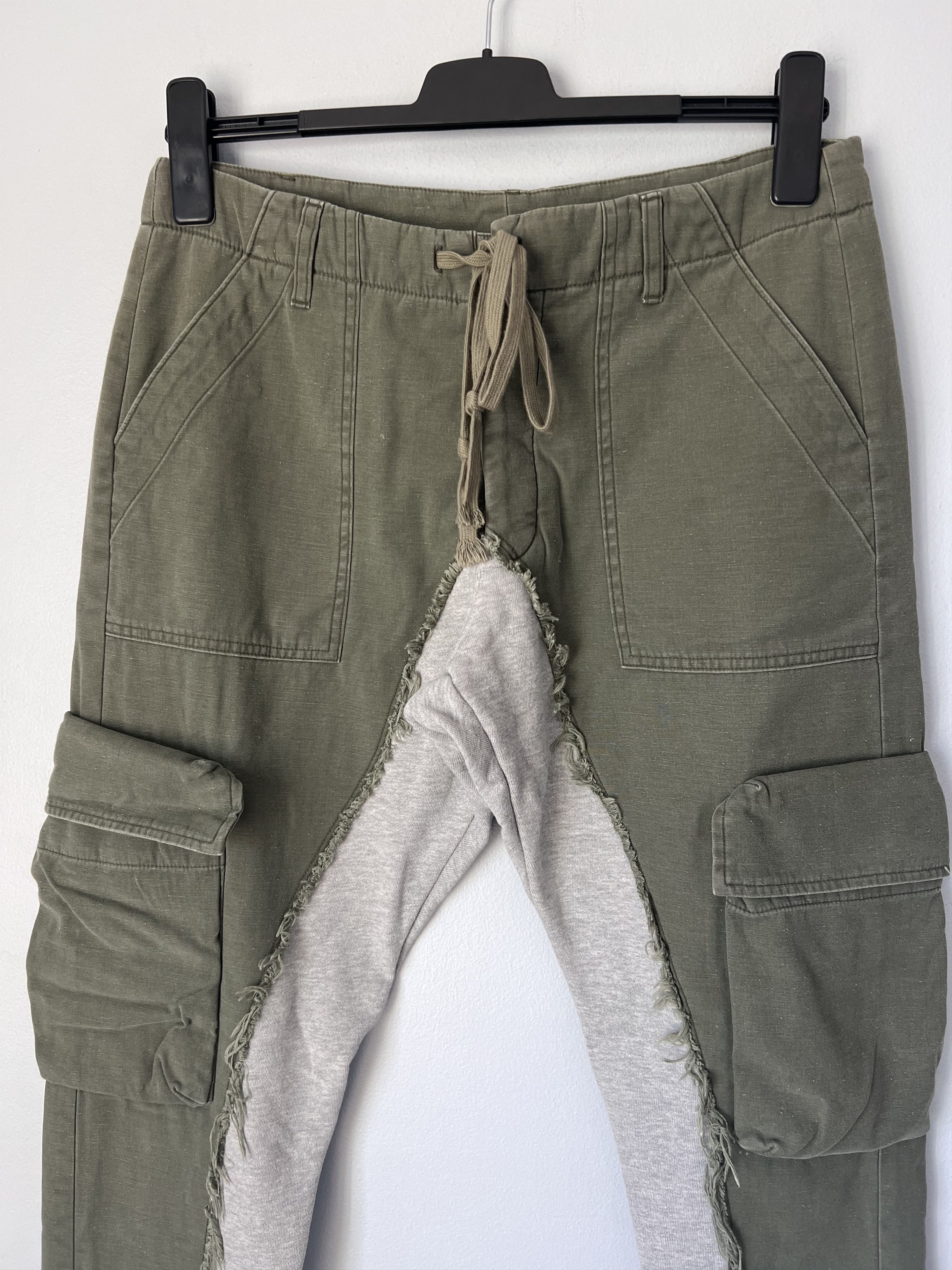 Greg Lauren Greg Lauren Army Baker Cargo Fleece Lounge Pants Size US 34 / EU 50 - 2 Thumbnail