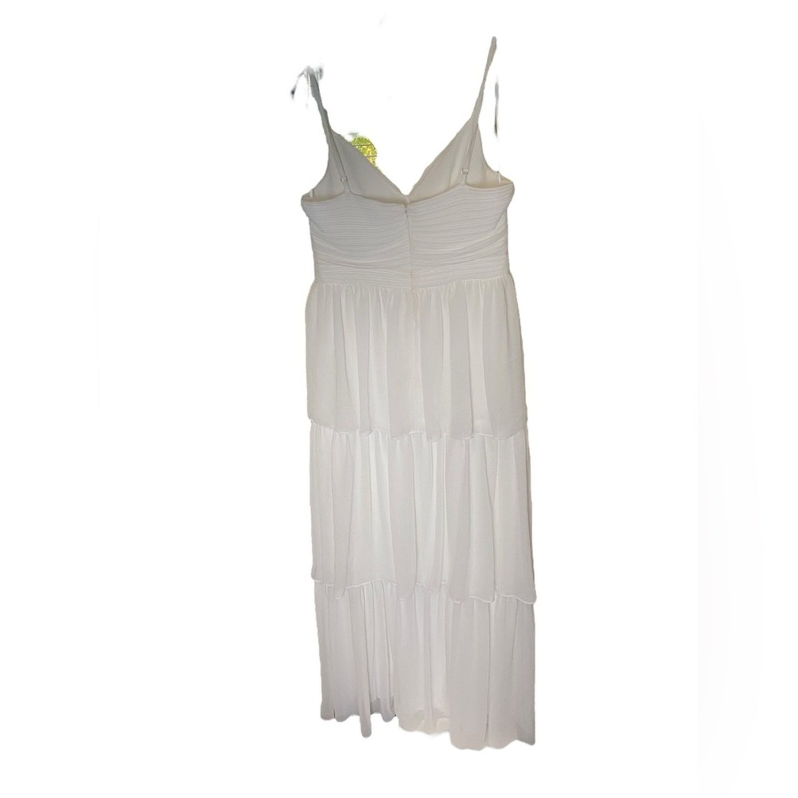 Bloomingdale's AQUA White Cutout Tiered Gown 12 NWT Size XL / US 12-14 / IT 48-50 - 4 Thumbnail