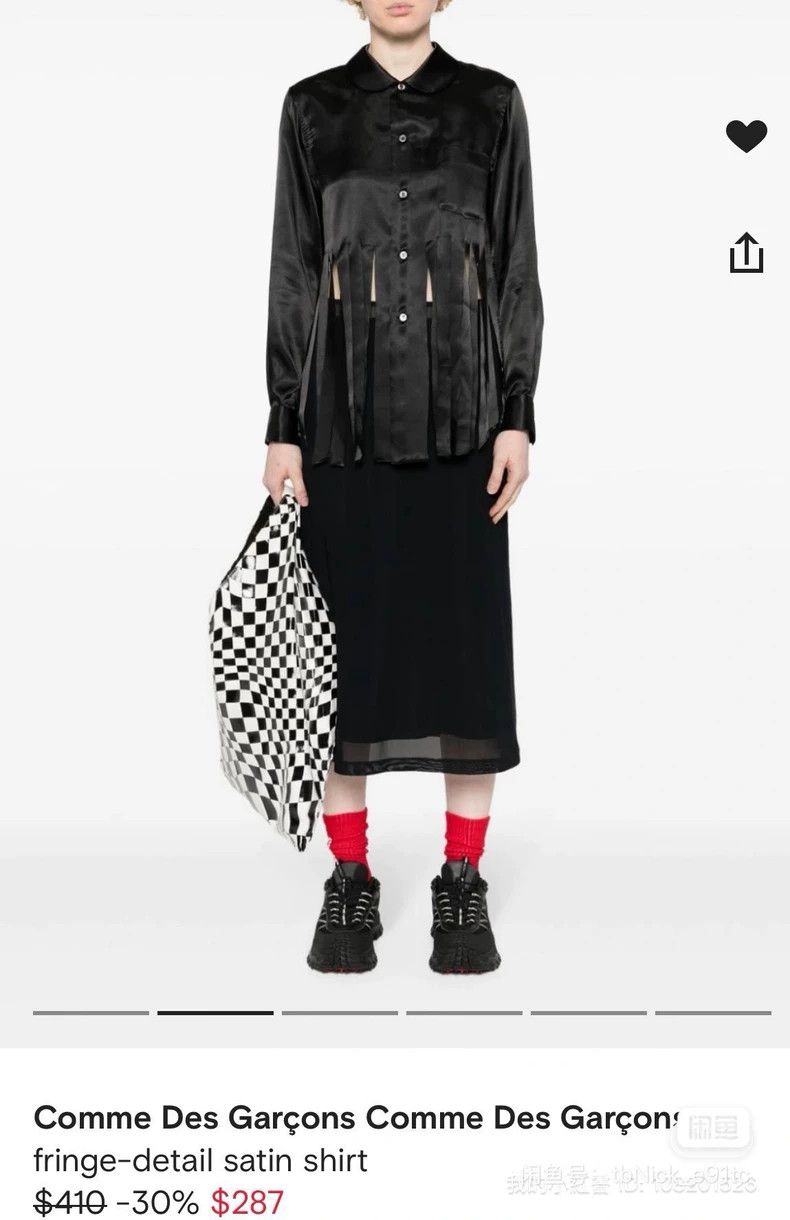Comme des Garcons Comme Des Garcons Crew Neck Split Glossy Shirt Size S / US 4 / IT 40 - 5 Thumbnail