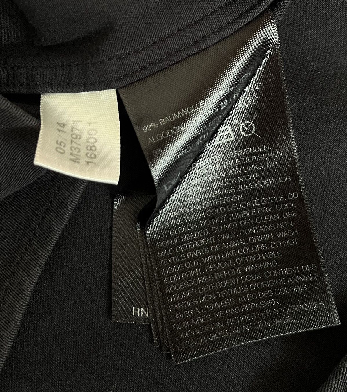 Yohji Yamamoto Yohji yamamoto y-3 black button up shirt Size US M / EU 48-50 / 2 - 4 Thumbnail