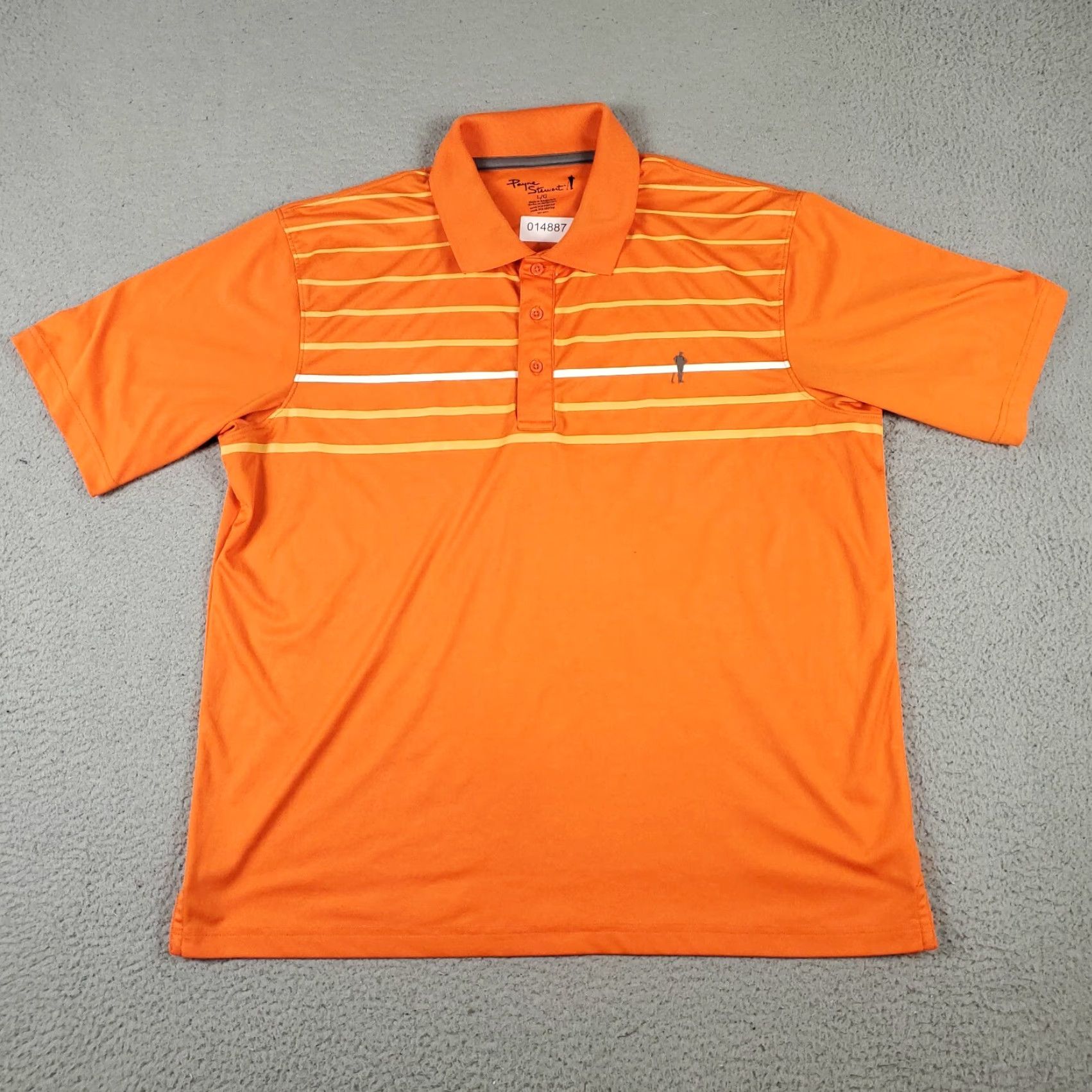 Vintage Payne Stewart Polo Shirt Mens L Orange Striped Golf Casual Short Sleeve Polo Shirt Mens L Orange Striped Golf Casual Short Sleeve Size US L / EU 52-54 / 3 - 3 Thumbnail