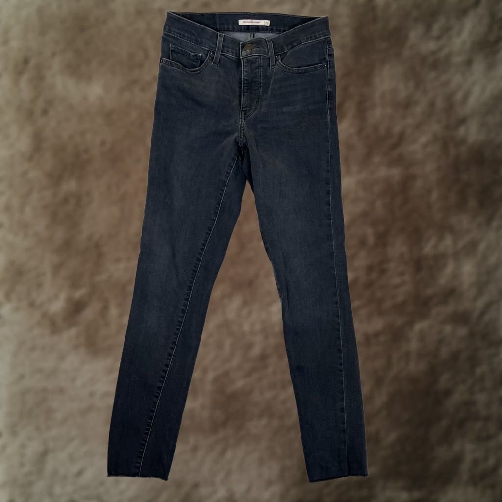 Levi's Levi's 311 Shaping Skinny Mid-Rise Jeans Womens 26x30 Black Charcoal Stretch Jeans Ladies Slim, Regular, 5-Pocket, Zip Closure Size 26" / US 2 / IT 38 - 1 Thumbnail