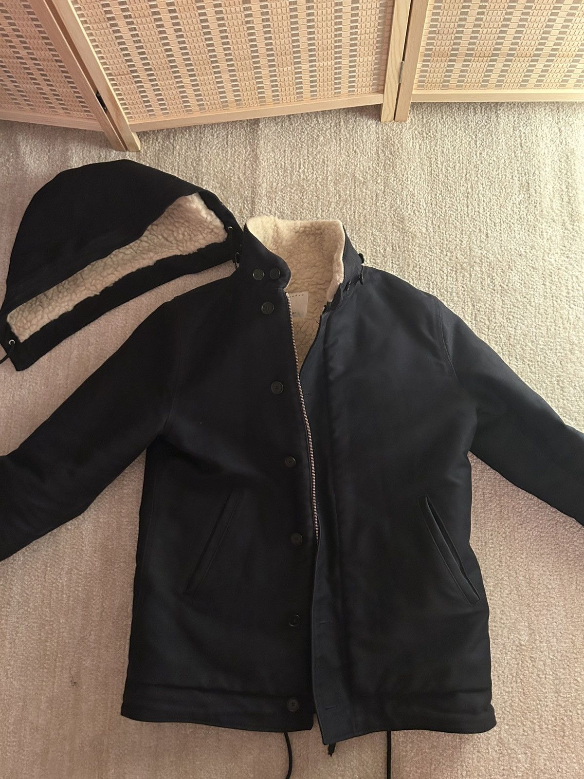 Sandro Sandro Sherpa Lined Deck Jacket Size US M / EU 48-50 / 2 - 1 Thumbnail