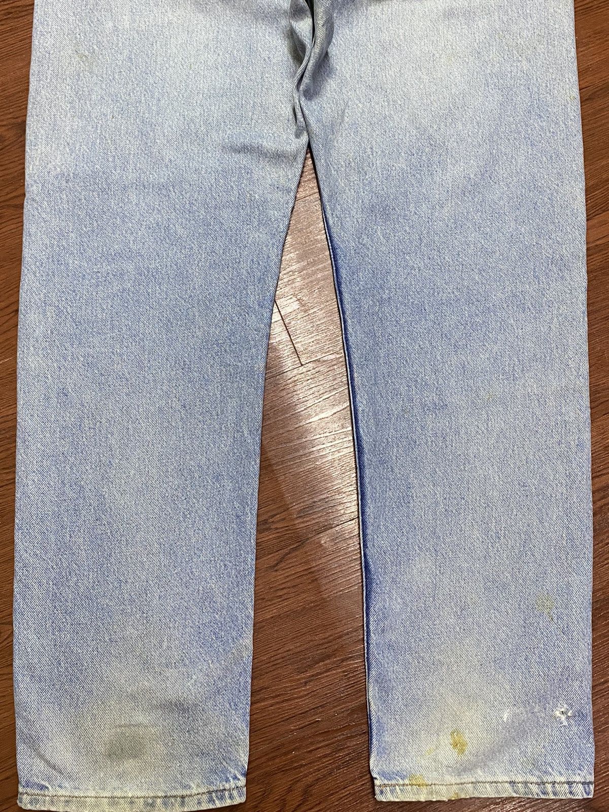 Levi's Vintage Levis505 80’s Orange Tab Grunge Distressed Jeans Size US 35 - 8 Thumbnail
