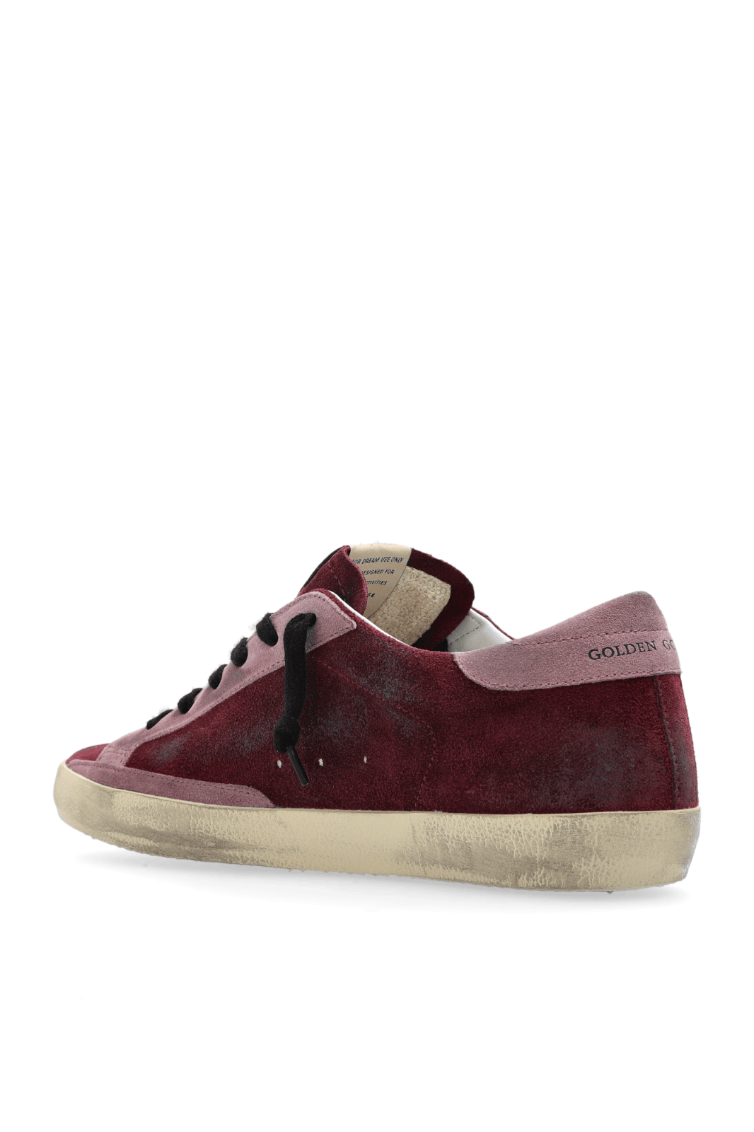 Golden Goose Super-Star Wmn Burg/Pink Glitter Sneakers