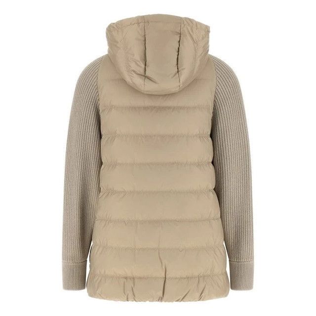 Brunello Cucinelli BRUNELLO CUCINELLI Beige Shiny Zipper Pull Down Jacket New & Size S / US 4 / IT 40 - 2 Thumbnail