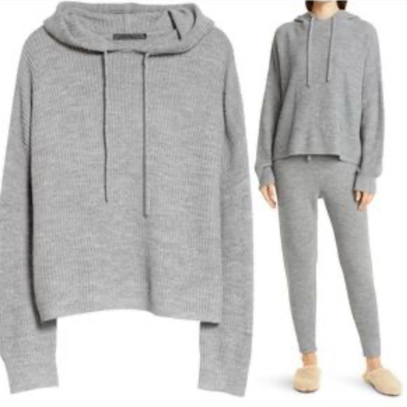 Kayden K Jenni Kayne Wool Alpaca Knit Set Gray Size M A001059 Size M / US 6-8 / IT 42-44 - 4 Thumbnail