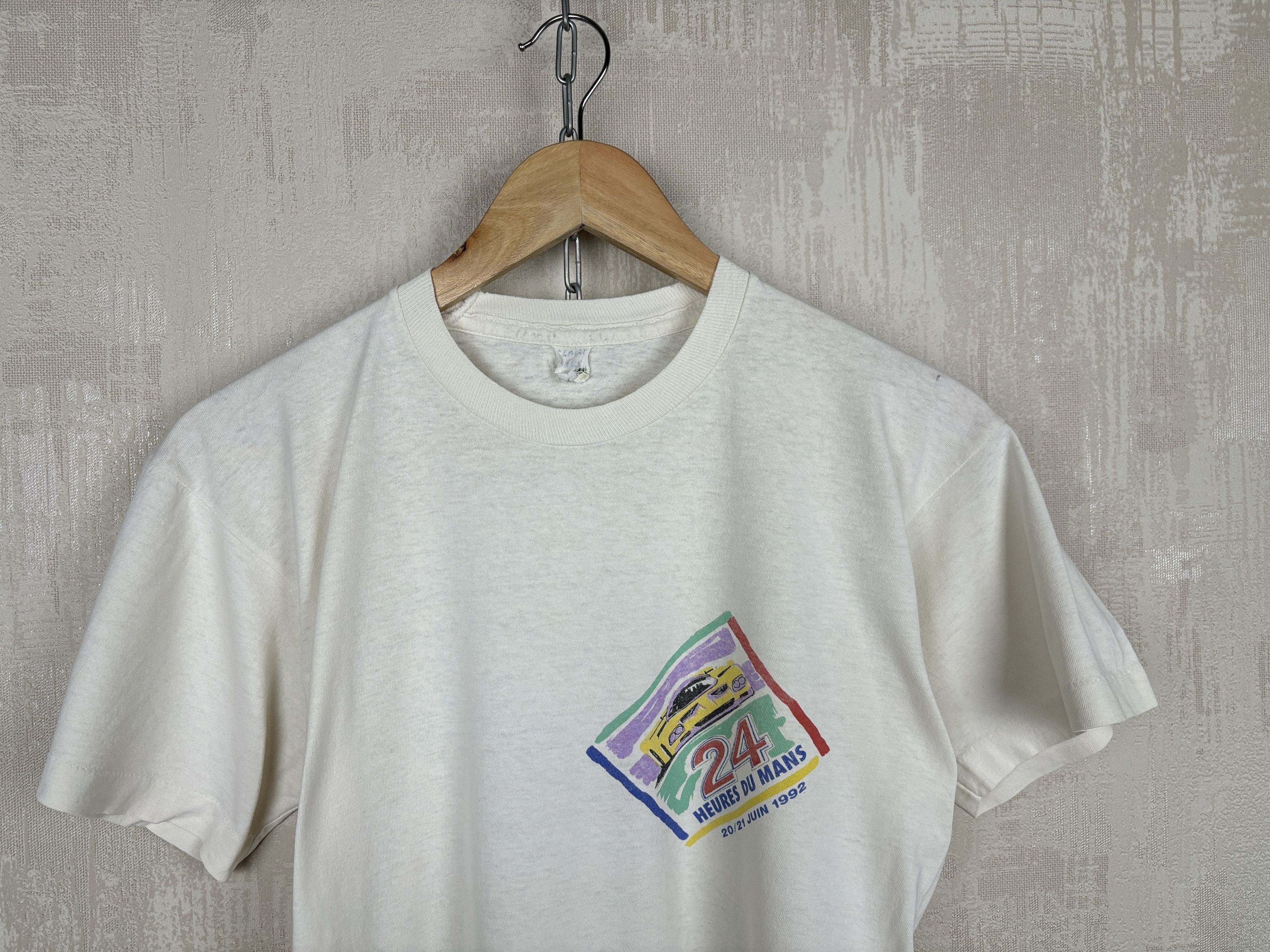 Vintage 24 Heures du Mans 1992 Racing Vintage T-shirt Single Stitch Size US S / EU 44-46 / 1 - 11 Thumbnail