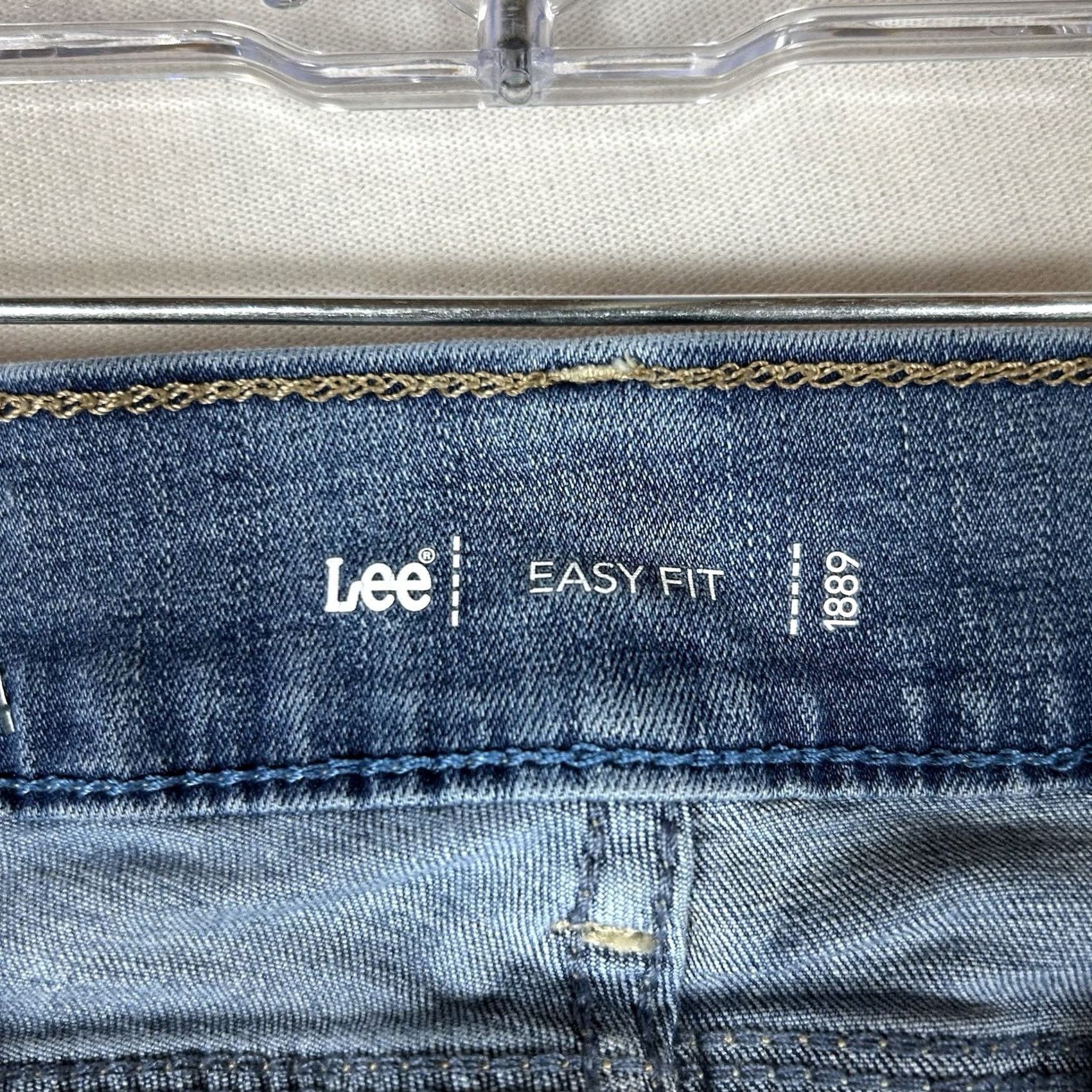 Lee Lee Easy Fit Skinny Jeans Womens 6P Petite Mid Rise Stretch Denim Blue Javaxs? Size 28" / US 6 / IT 42 - 5 Thumbnail