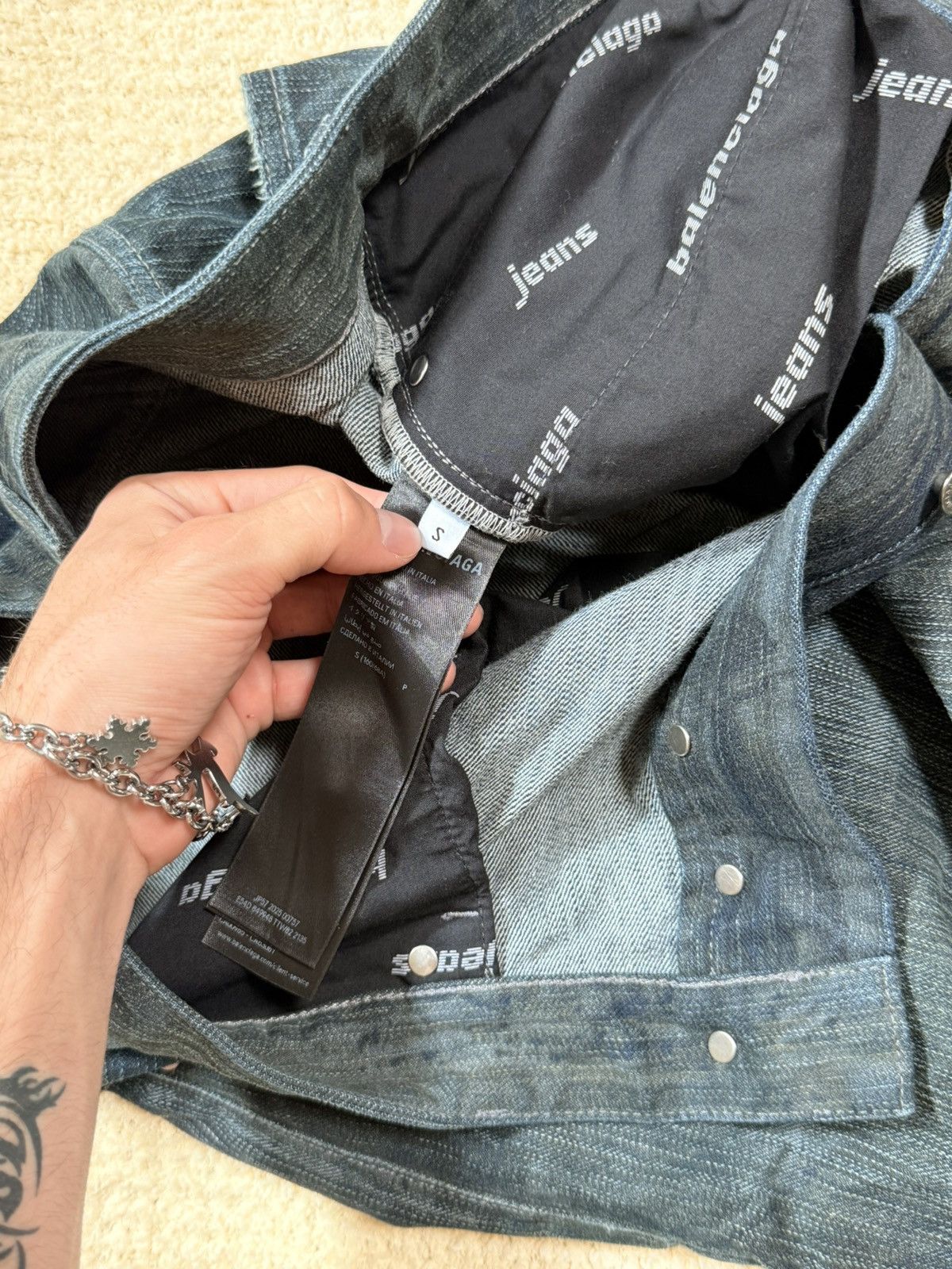 Balenciaga Balenciaga Baggy Finish Feuillage camo brown Denim Jeans Size US 30 / EU 46 - 5 Thumbnail