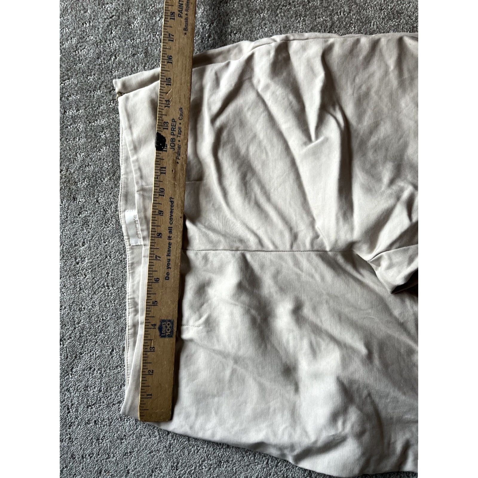 Vintage Chico's Womens Beige Flat Front Cropped Pants Size 00 Straight Leg Zip Side Front 21.5in Inseam Casual Formal Regular Size 30" / US 8 / IT 44 - 5 Thumbnail