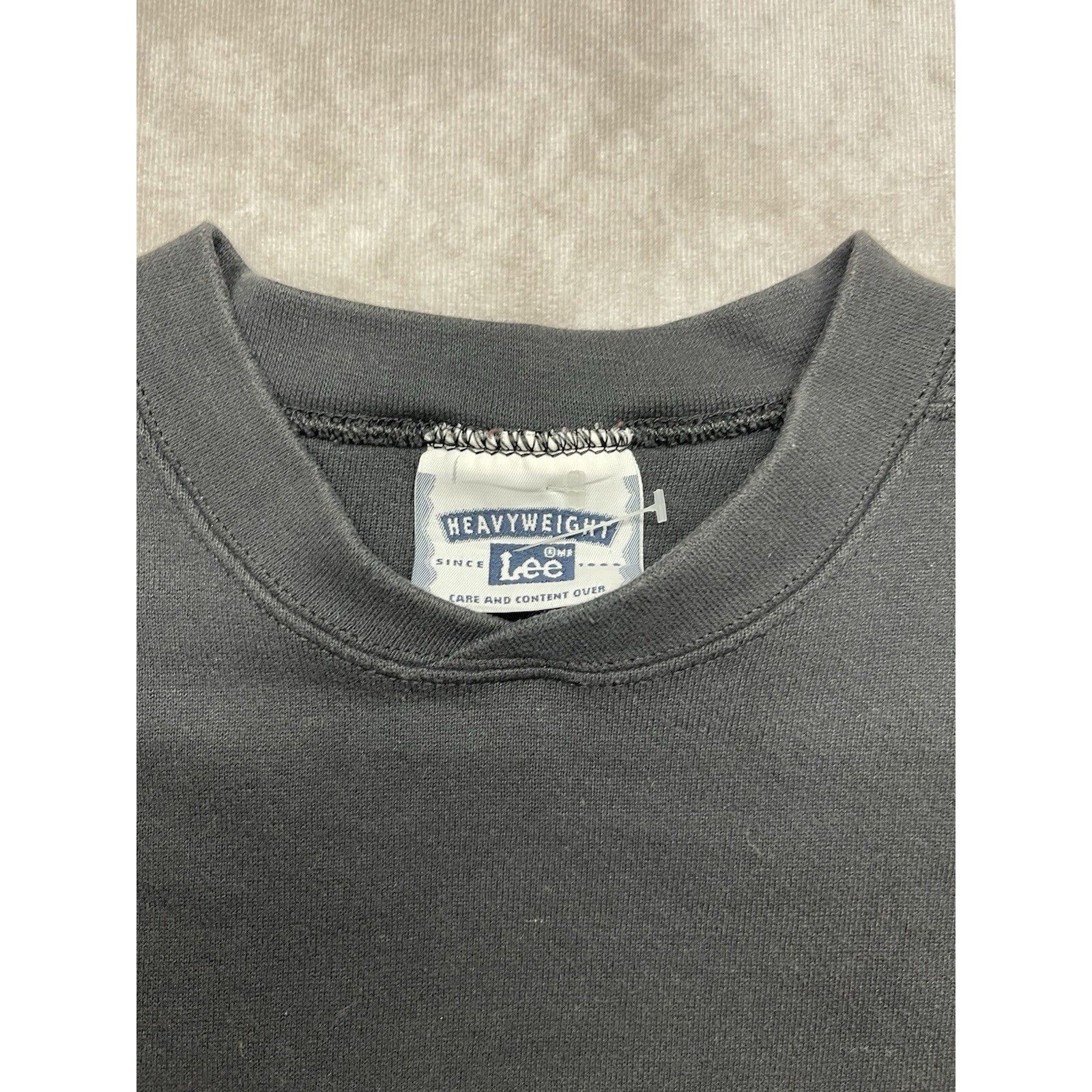 Lee Vtg 90s Lee Heavyweight Sweatshirt Black Blank Crewneck Pull Size US S / EU 44-46 / 1 - 4 Thumbnail