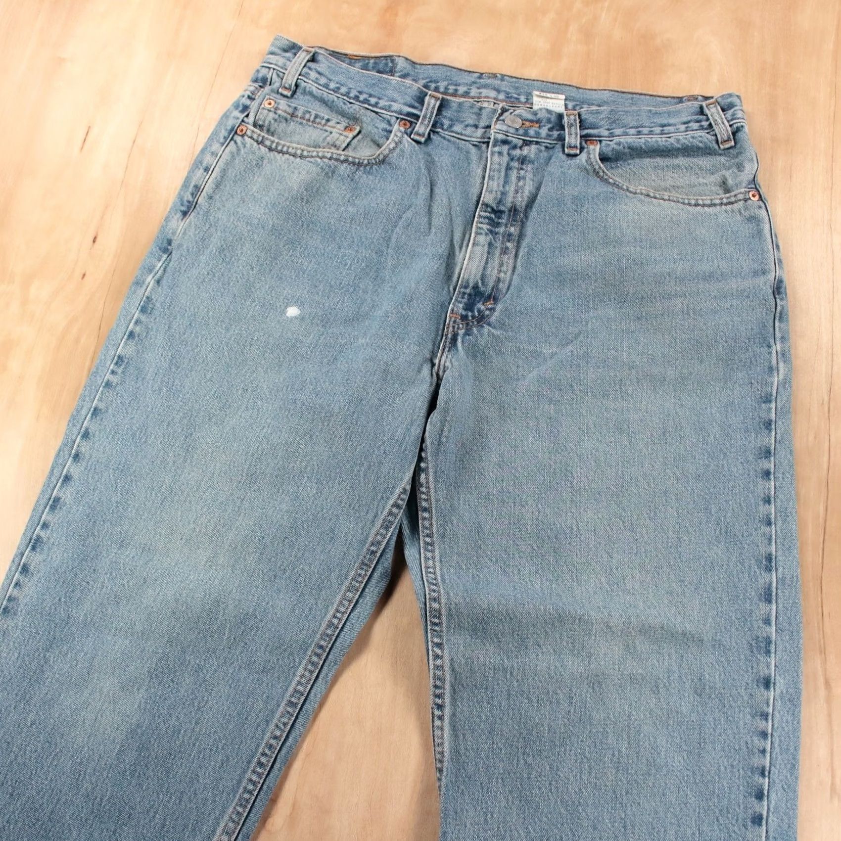Levi's vtg LEVI'S 550 relaxed fit denim jeans 38x30 stonewash made usa y2k tag Size US 38 / EU 54 - 3 Thumbnail