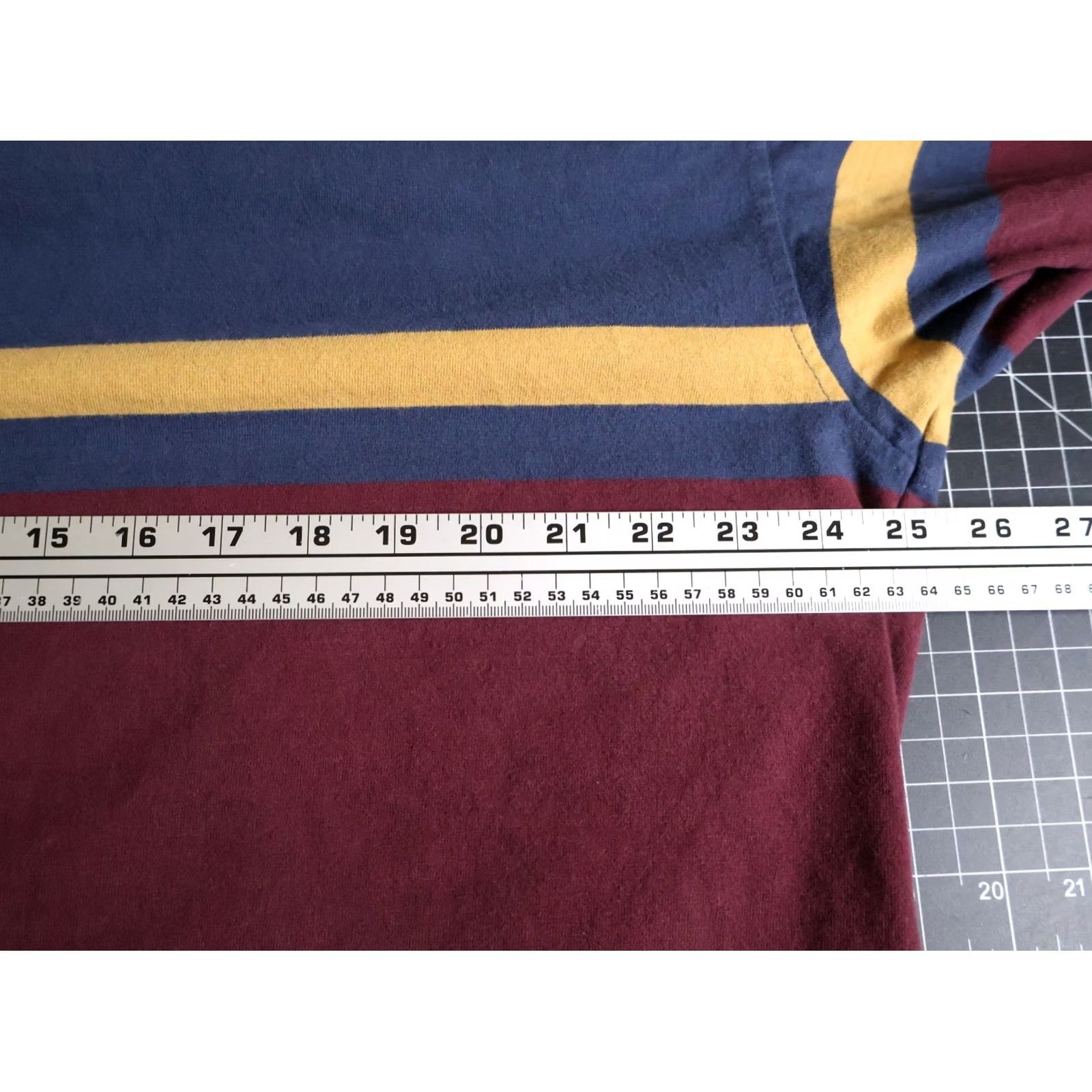 Abercrombie & Fitch Abercrombie & Fitch Polo Shirt Men's XL Blue Red Stripe Rugby Oversized Preppy Shirt Size US XL / EU 56 / 4 - 5 Thumbnail