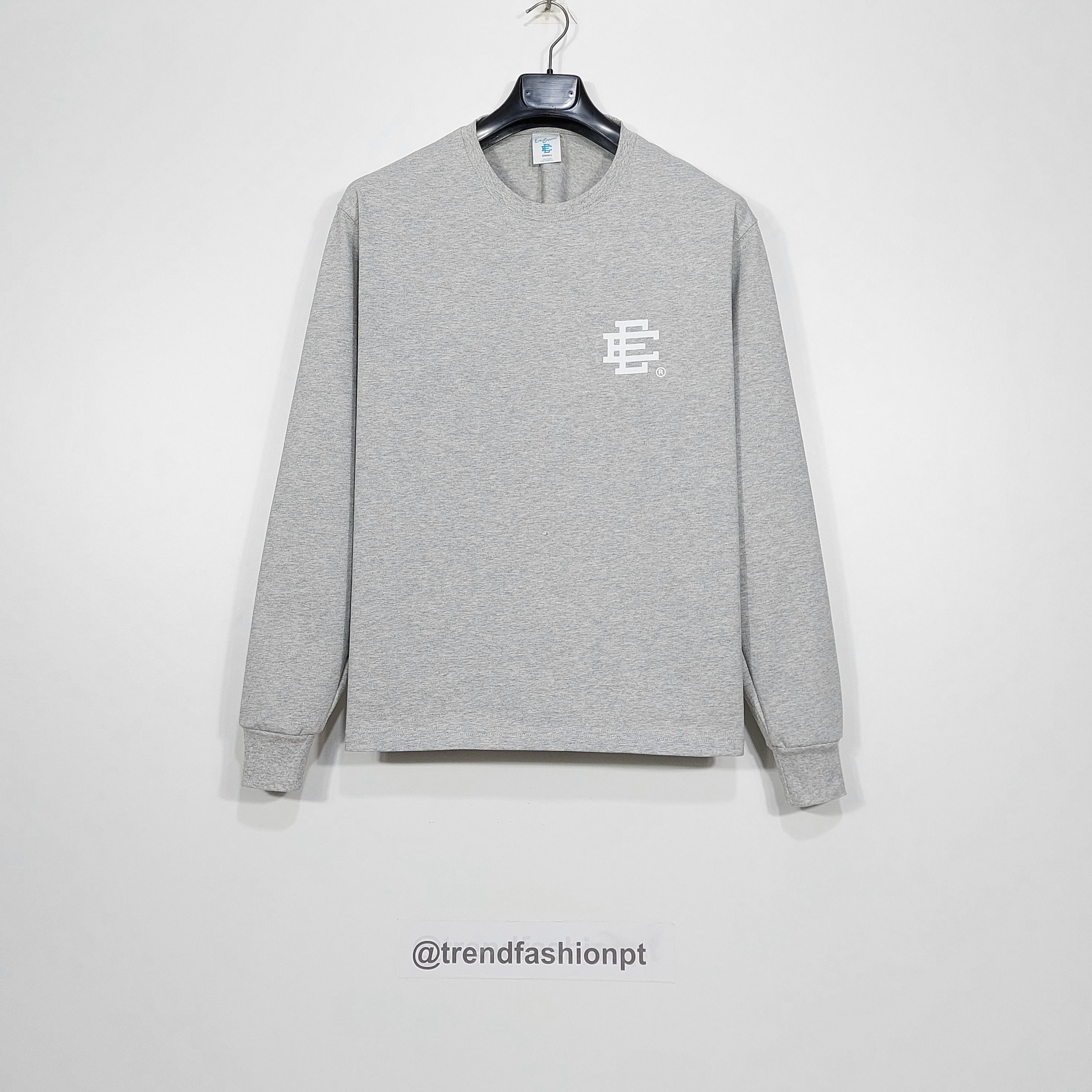 Eric Emanuel EE long sleeve tshirt - heather grey / white S Size US S / EU 44-46 / 1 - 1 Thumbnail