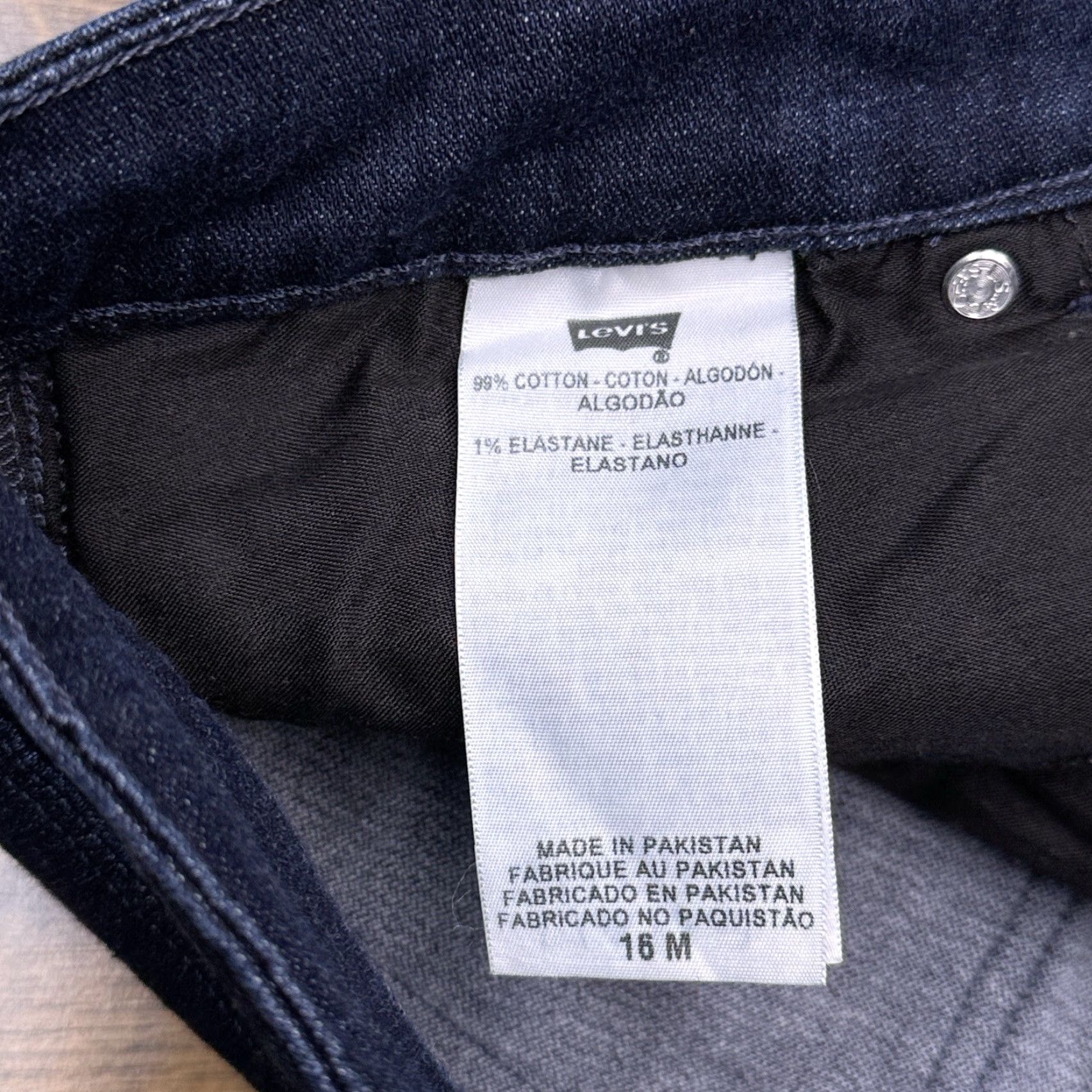 Levi's Levis Mid Rise Skinny Jeans Womens 16M Stretch Dark Wash Denim Jeans Blue 5-Pocket Design Zip Fly City Regular Womens Size 38" / US 16 / IT 52 - 5 Thumbnail