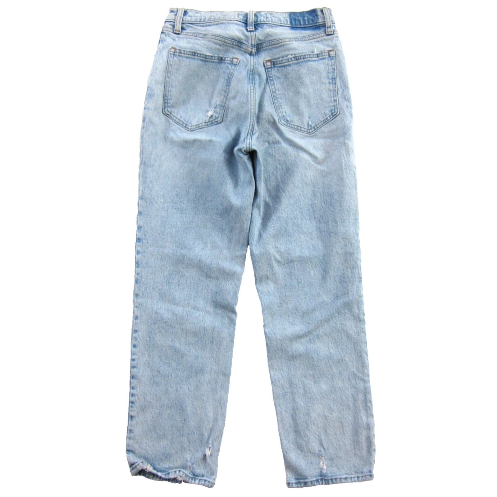Abercrombie & Fitch Abercrombie & Fitch Light Wash Denim The 90s Straight Ultra High Rise Jean 28/6s Size 28" / US 6 / IT 42 - 2 Thumbnail