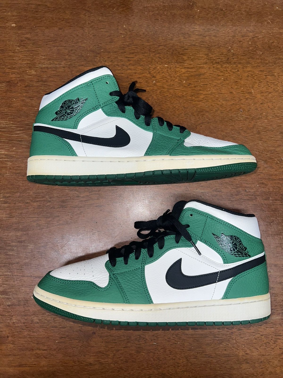 image of Nike Air Jordan 1 Mid Pine Green Size 10.5 Shoes, Men's