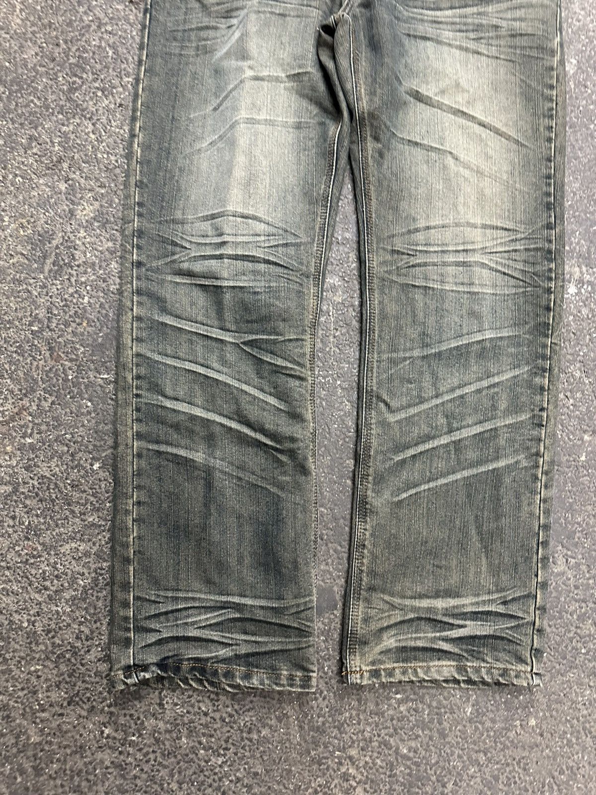 Designer Y2K raw blue flap pockets jeans Size US 38 / EU 54 - 8 Thumbnail