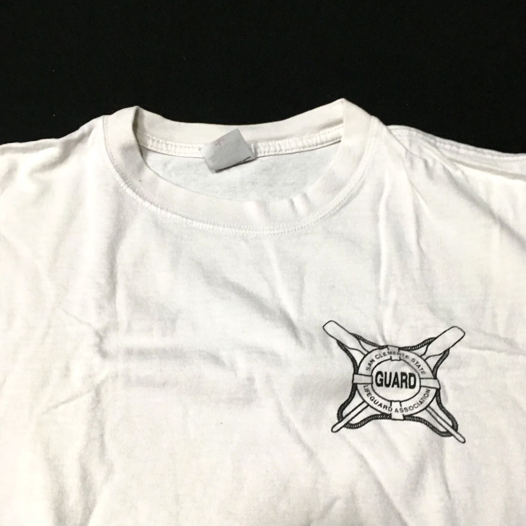 Anvil VINTAGE Anvil Surfer t-shirt Beach Shirt Mens White L Graphic Print Short Sleeve Crew Neck Domingo Doheny St Size US L / EU 52-54 / 3 - 3 Thumbnail