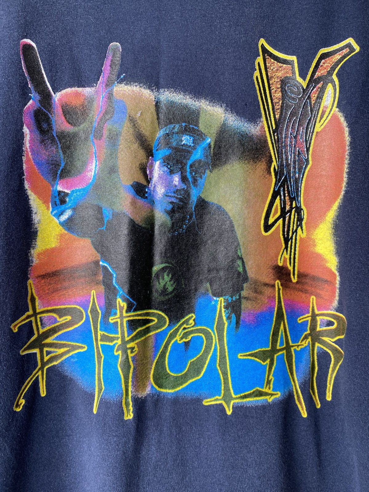Band Tees × Rap Tees × Vintage Vanilla Ice Vintage 2001 Bipolar AlbumPromo Shirt L Size US L / EU 52-54 / 3 - 3 Thumbnail