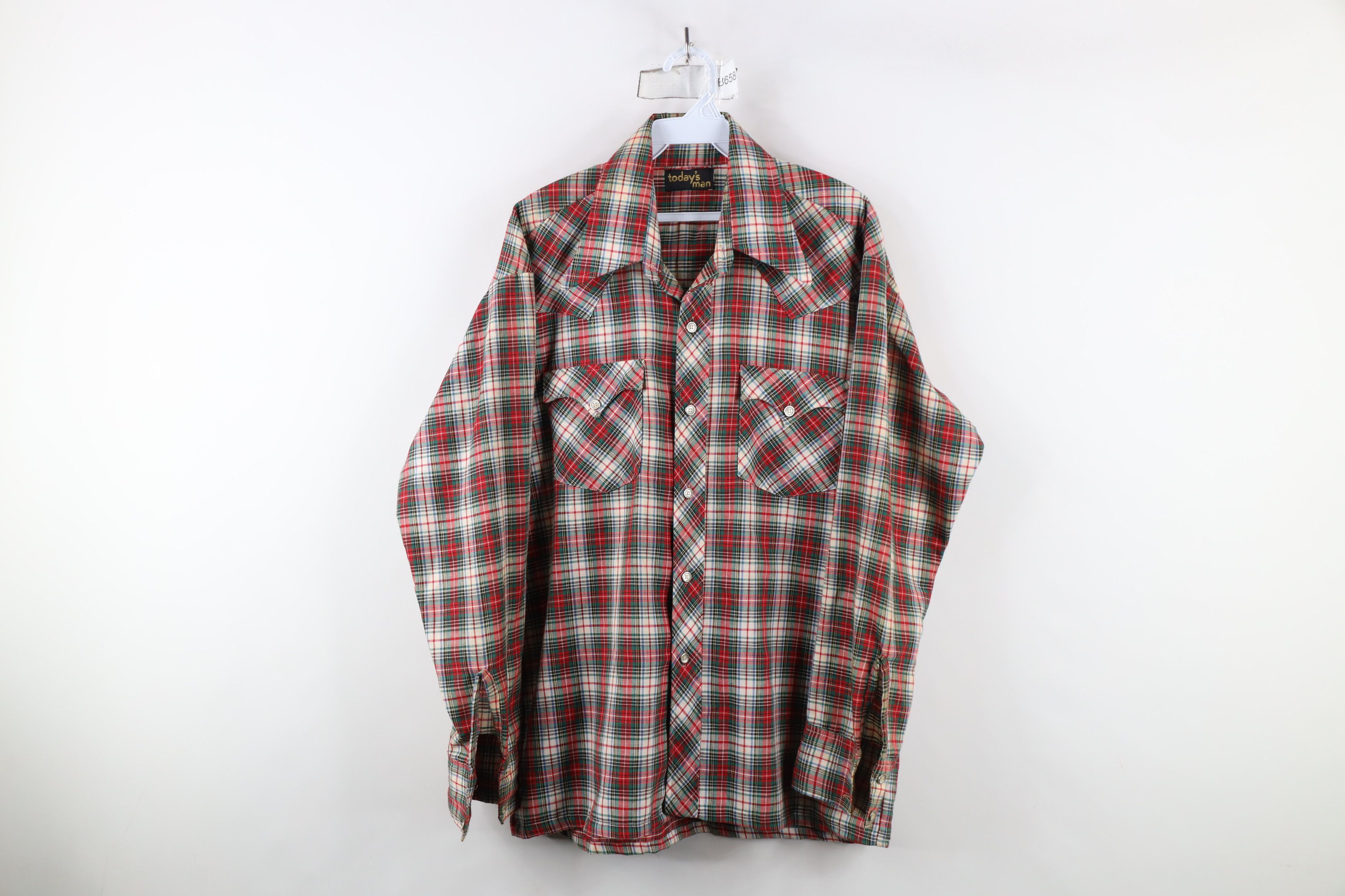 Vintage Vintage 70s Streetwear Cowboy Collared Button Shirt USA Size US XL / EU 56 / 4 - 1 Thumbnail