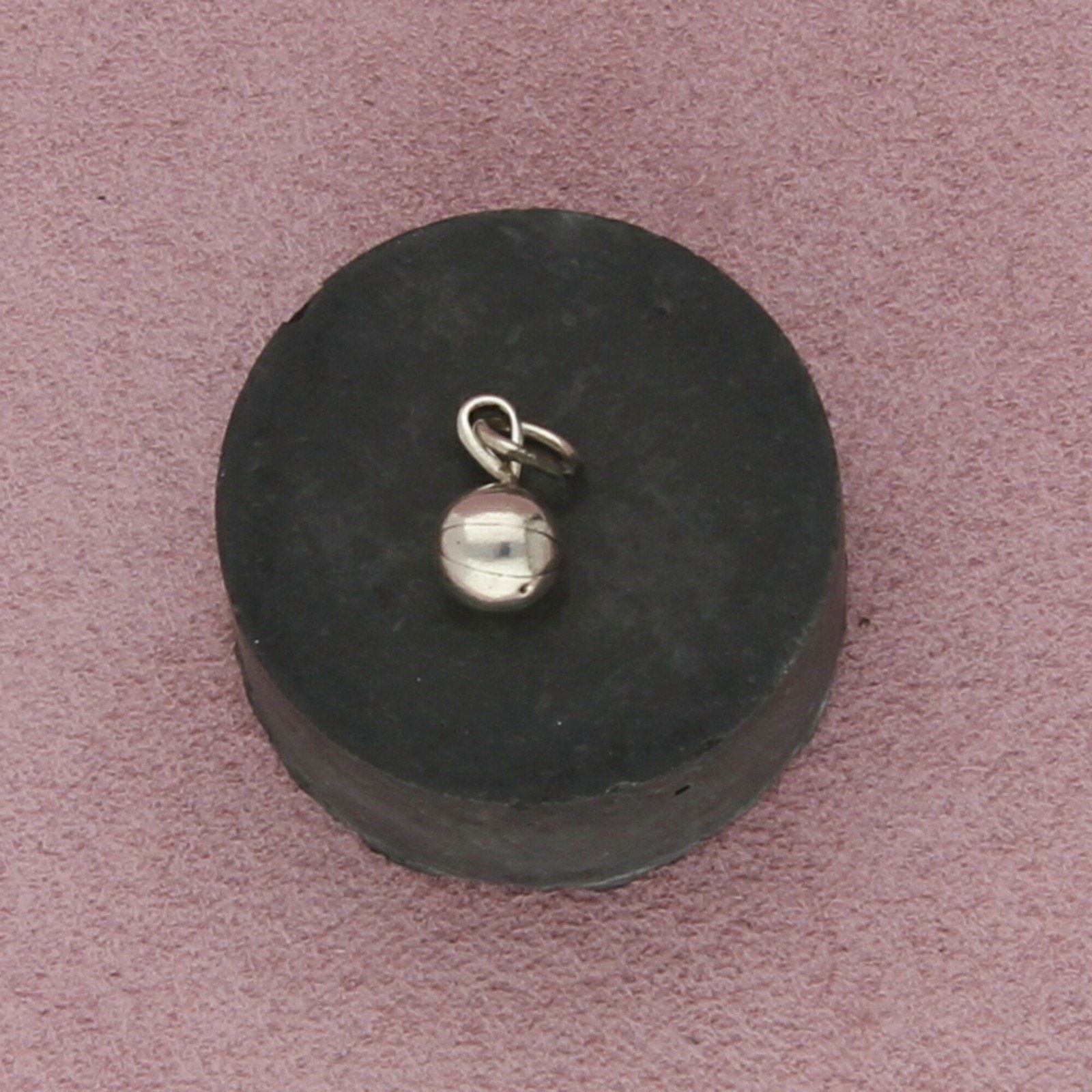 Sterling Silver sterling silver vintage 3d basketball charm pendant Size ONE SIZE - 2 Thumbnail