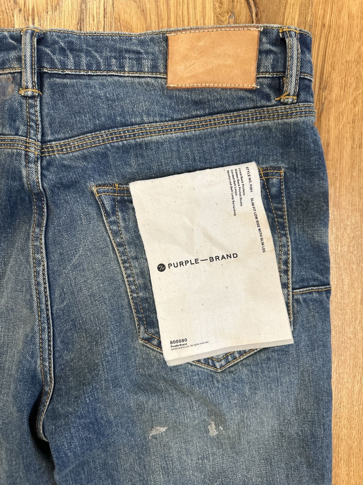 Purple Brand Purple Brand Knee Rip Blue Denim Jeans Size 32 Size US 32 / EU 48 - 4 Thumbnail
