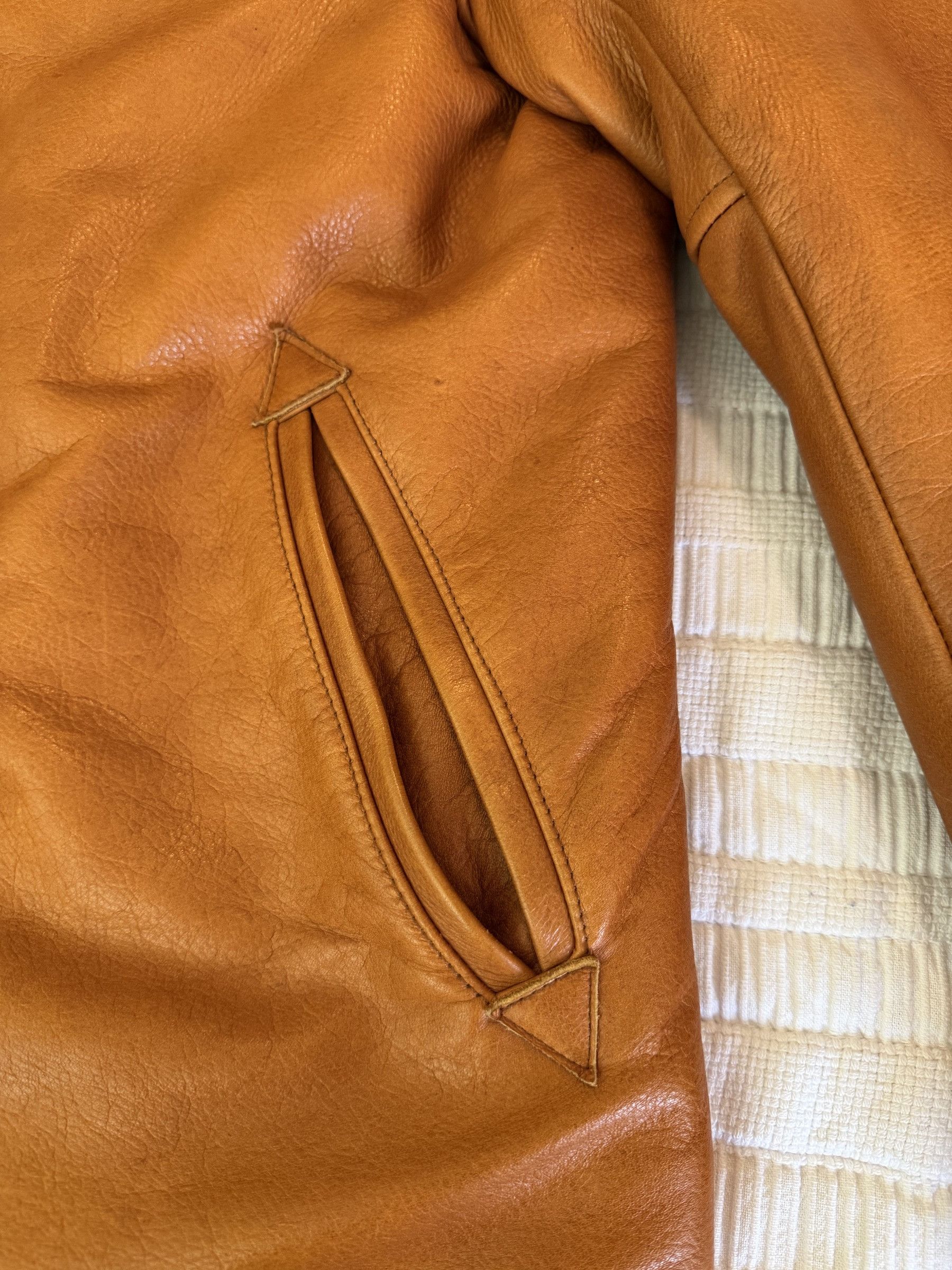 Taylor Stitch The Moto Jacket in Whiskey Steerhide Size US S / EU 44-46 / 1 - 6 Thumbnail