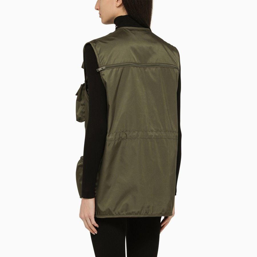 Prada o1d2blof0924 Vest in Military Green Size S / US 4 / IT 40 - 3 Thumbnail