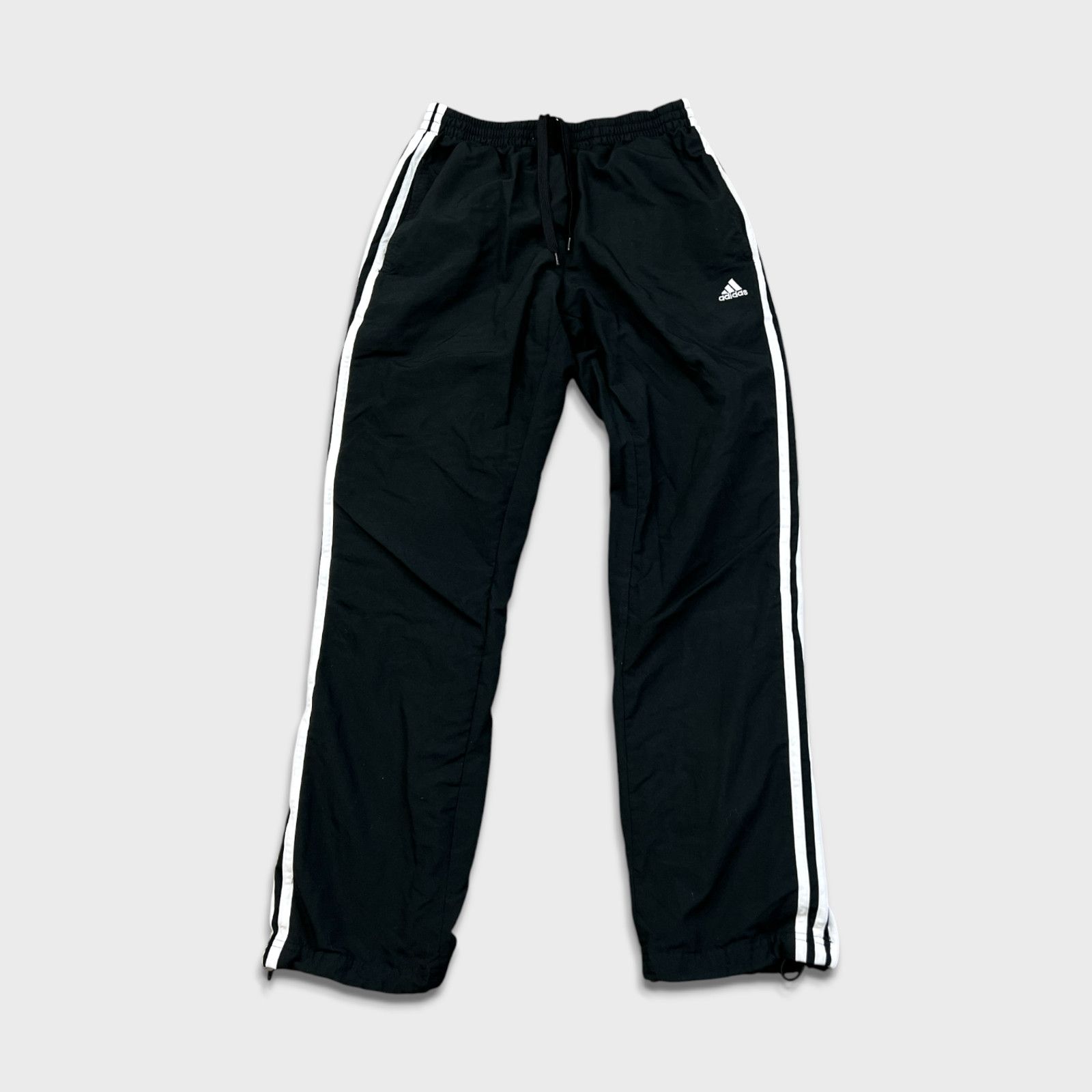 Adidas × Vintage Adidas Track Pants Small Essentials Stripes Trefoil Athletic Size US 27 - 1 Thumbnail