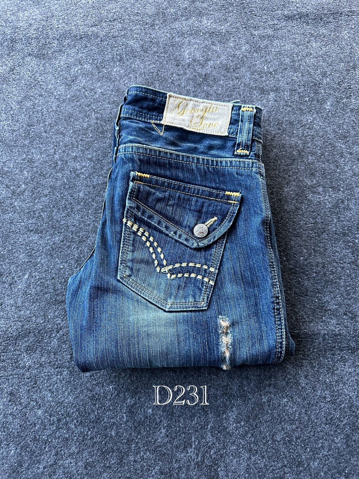 14th Addiction × Beauty Beast × If Six Was Nine Vintage Flare Georgia Love Denim D231 Size US 28 / EU 44 - 16 Thumbnail