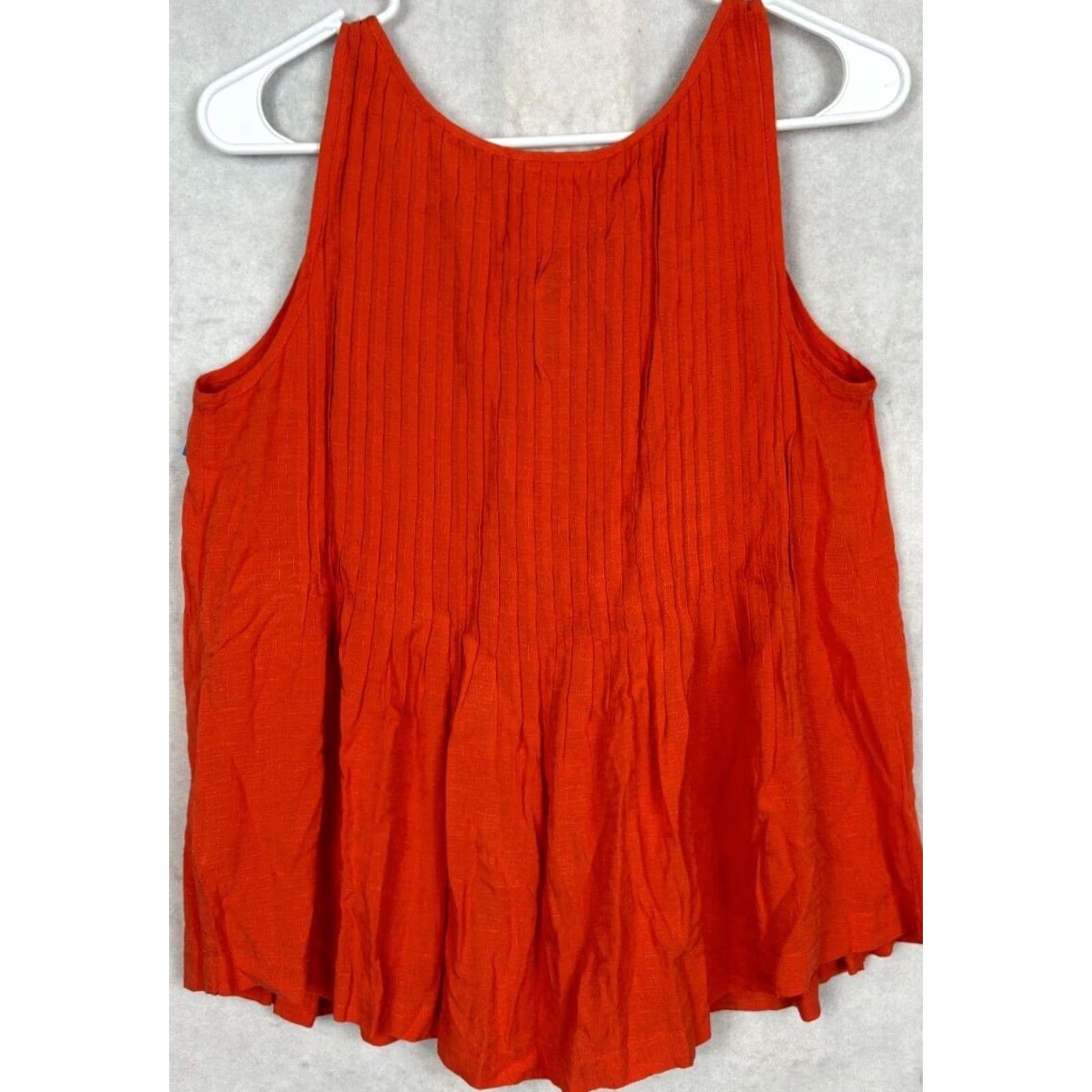 Vintage Maeve Women 2 Peplum Blouse Button Up Tank Sleeveless Flare Pleated Size XS / US 0-2 / IT 36-38 - 6 Thumbnail