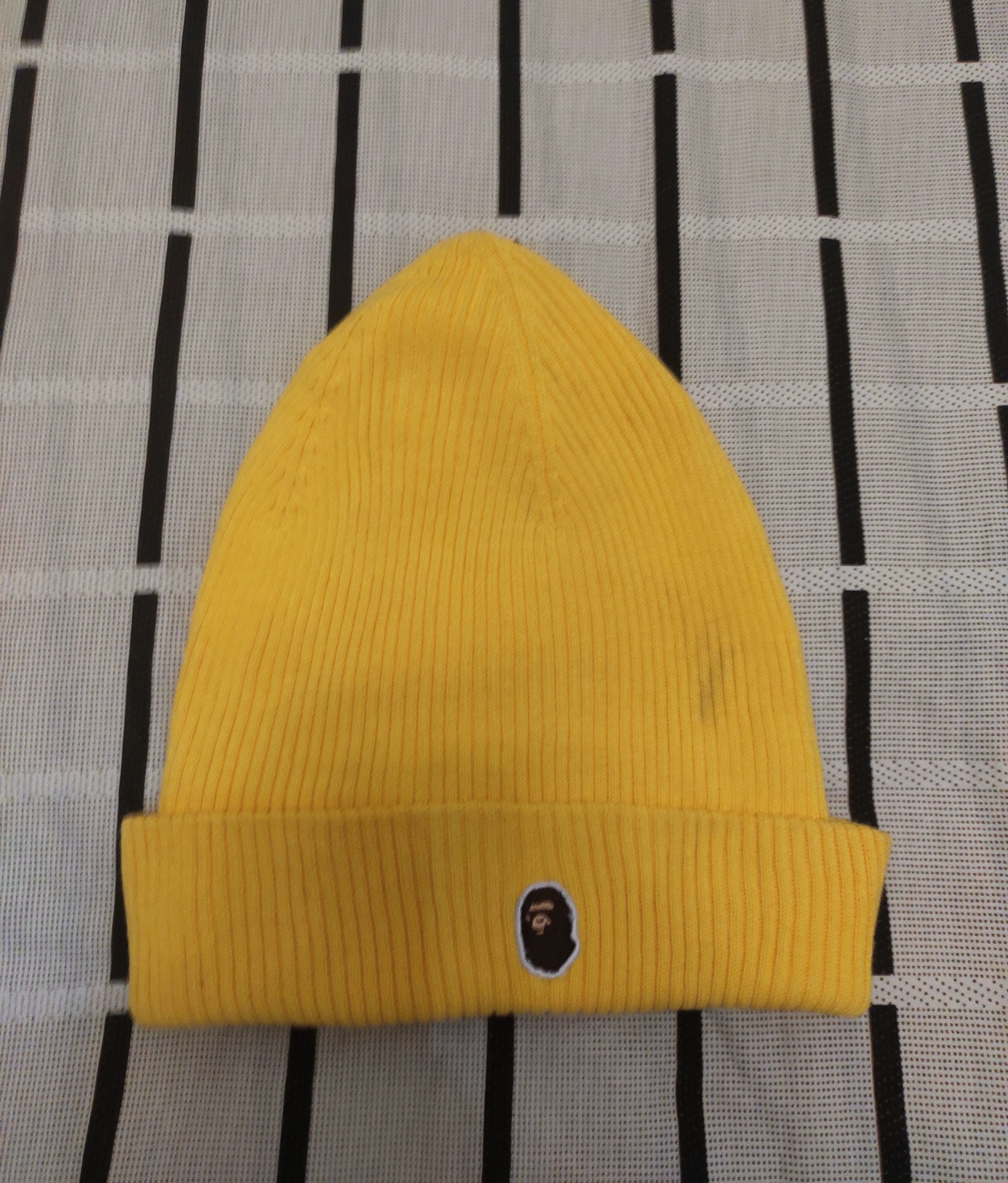 Bape Bape Ape Head Yellow Hat M Men Size ONE SIZE - 1 Thumbnail