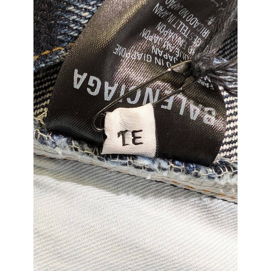 Balenciaga o1rshd1 Q:2 / Relaxed Jeans Denim Indigo in Deep Blue Size US 31 - 20 Thumbnail