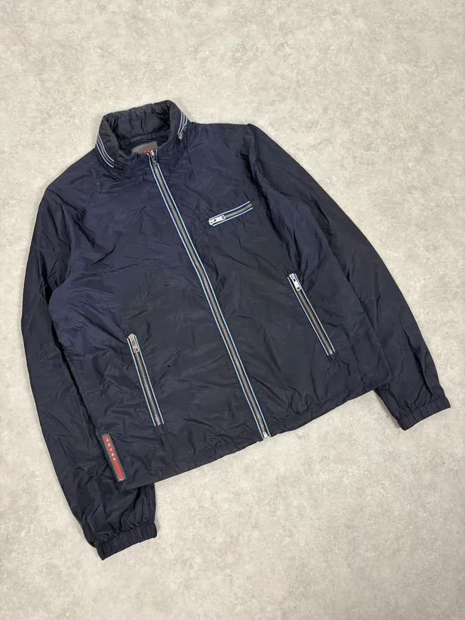 Prada SS2016 Prada Navy Light Windbreaker Jacket Size US S / EU 44-46 / 1 - 4 Thumbnail