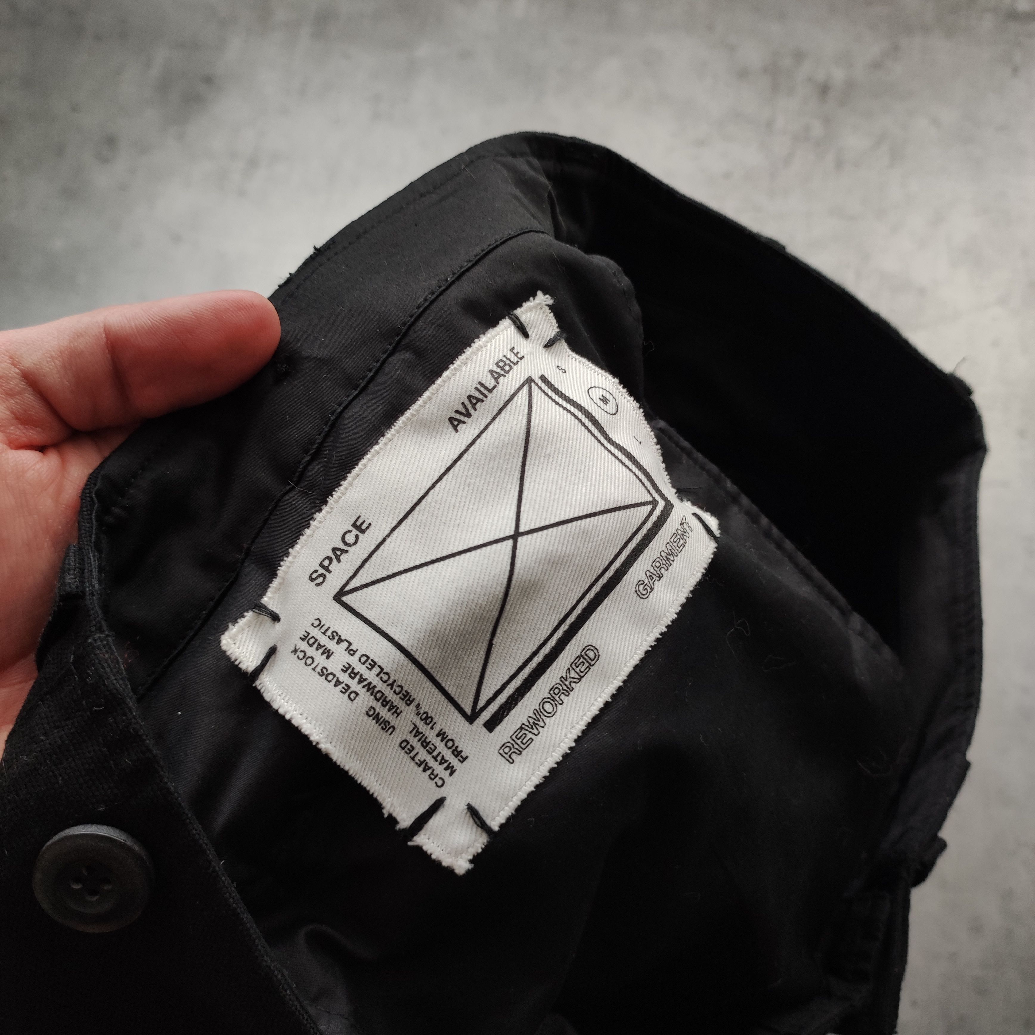 Other Space Available Studio Recyling Cargo Pocket Black Joggers Size US 32 / EU 48 - 6 Thumbnail