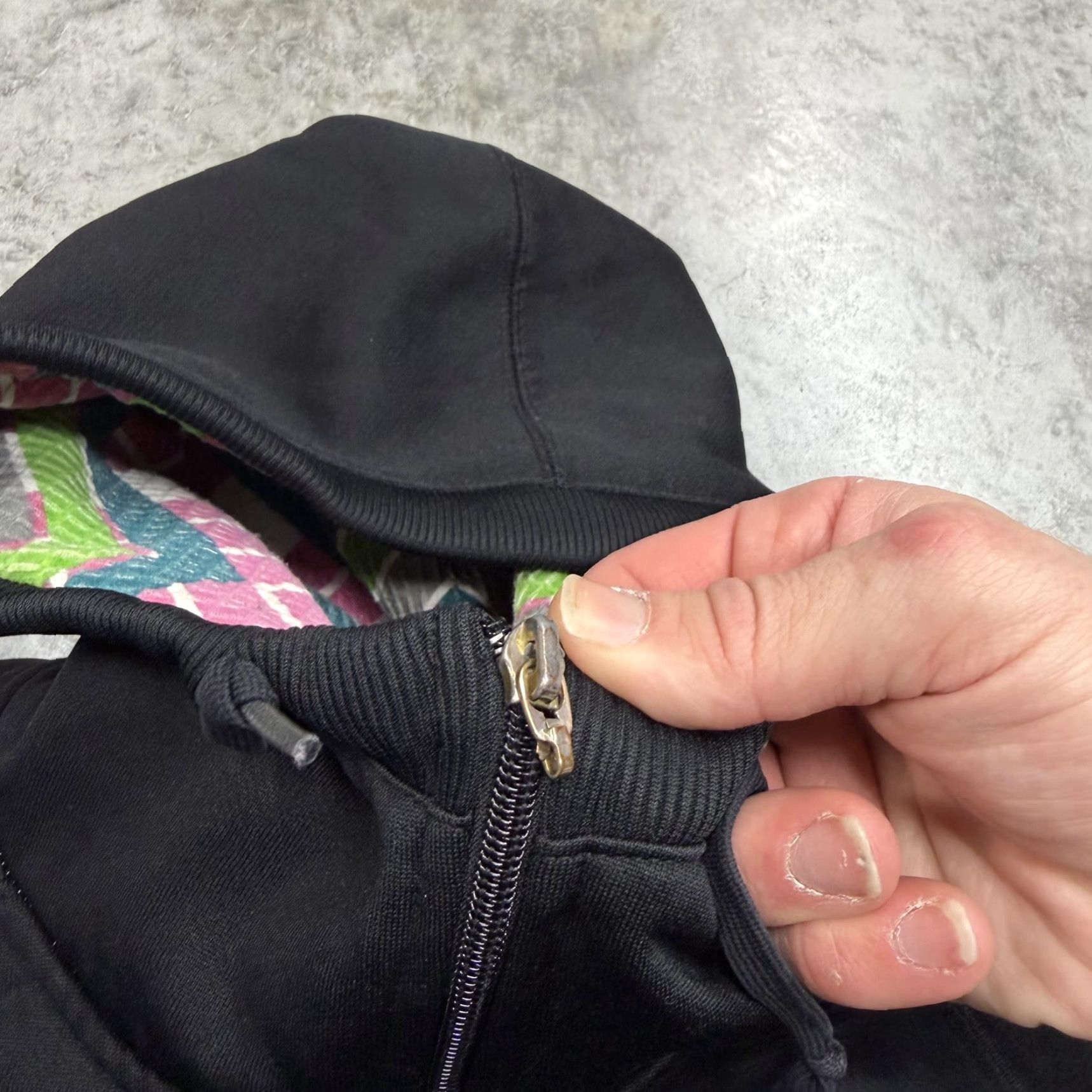 Volcom Volcom Hoodie Sweatshirt Womens Small Black Full Zip Quilted Logo Lined Skater Size S / US 4 / IT 40 - 4 Thumbnail