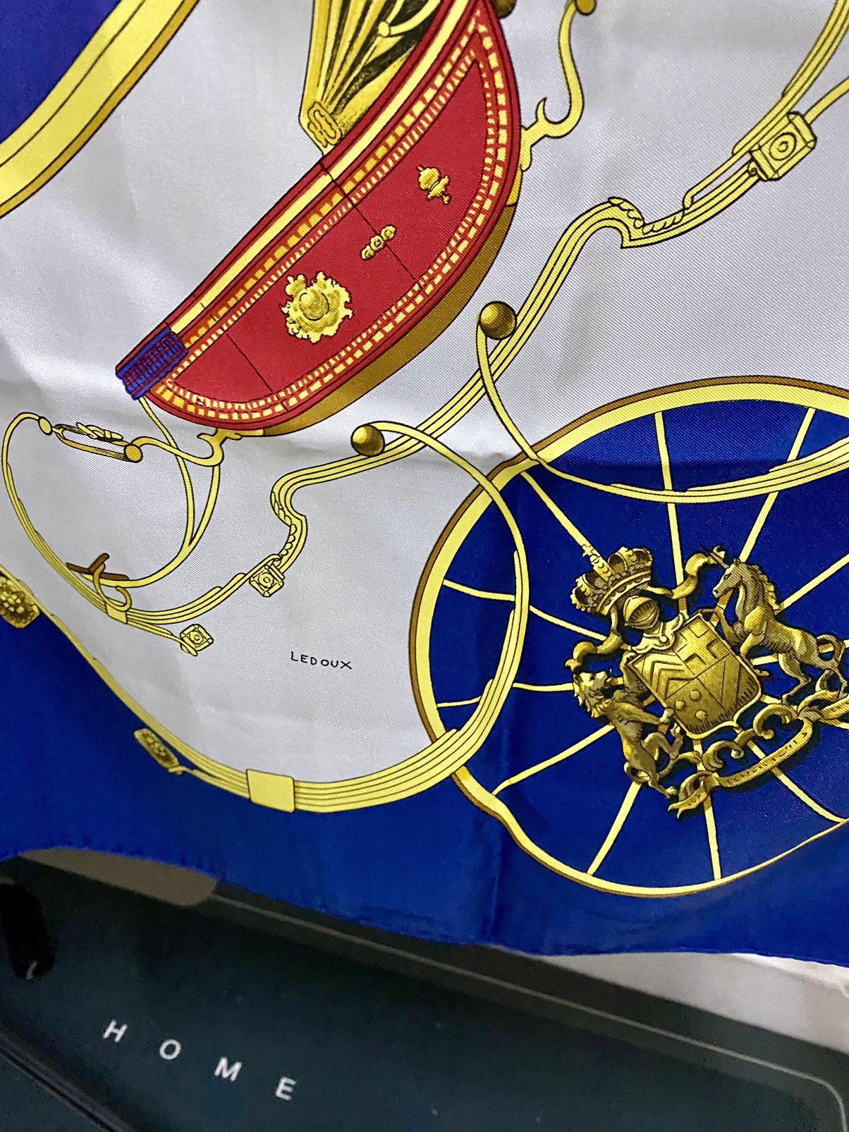 Hermes Hermes Silk Scarf 90, ‘SPRINGS’ Le Laisser by Philipe Ledoux Size ONE SIZE - 12 Thumbnail