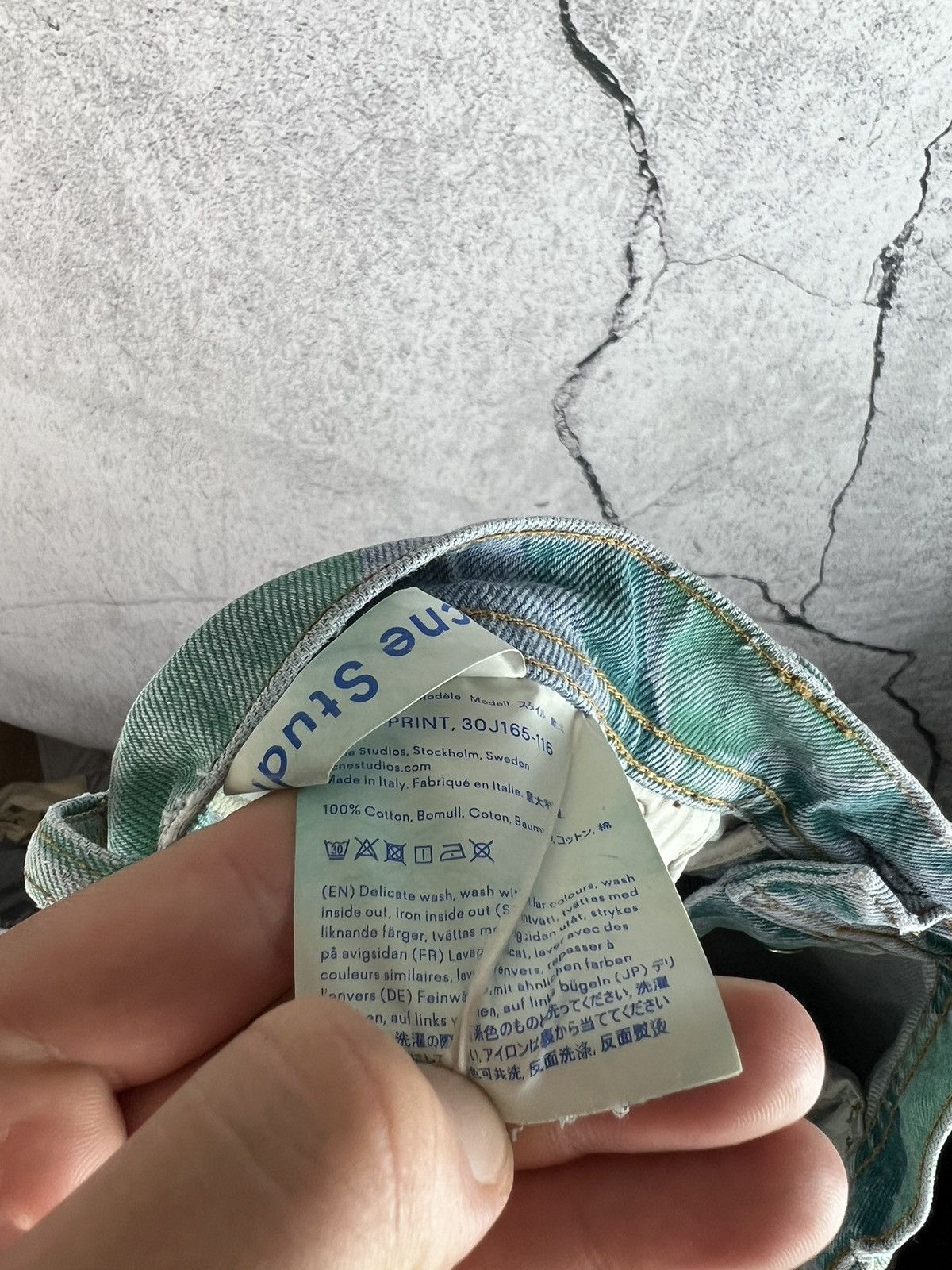 Acne Studios ACNE STUDIOS BLA KONST denim W30 L34 Distressed Land Print Size US 33 - 5 Thumbnail
