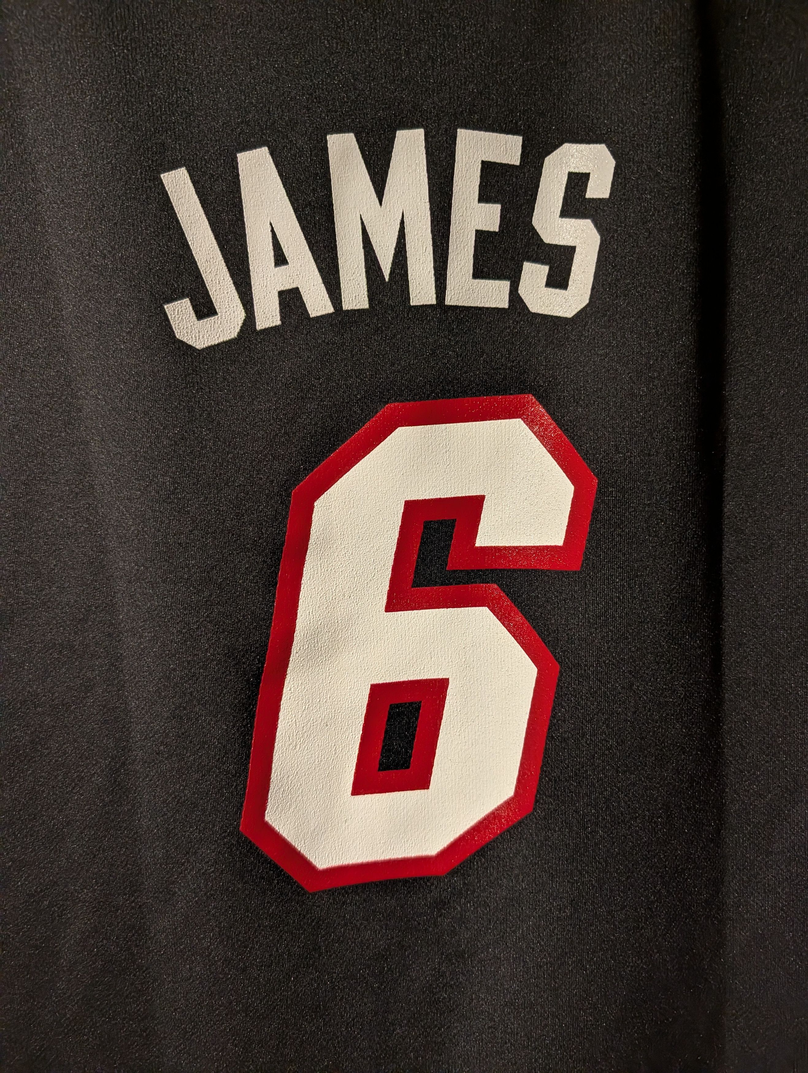 NBA Adidas LeBron James Miami Heat Basketball Jersey Black NBA Size US XL / EU 56 / 4 - 8 Thumbnail