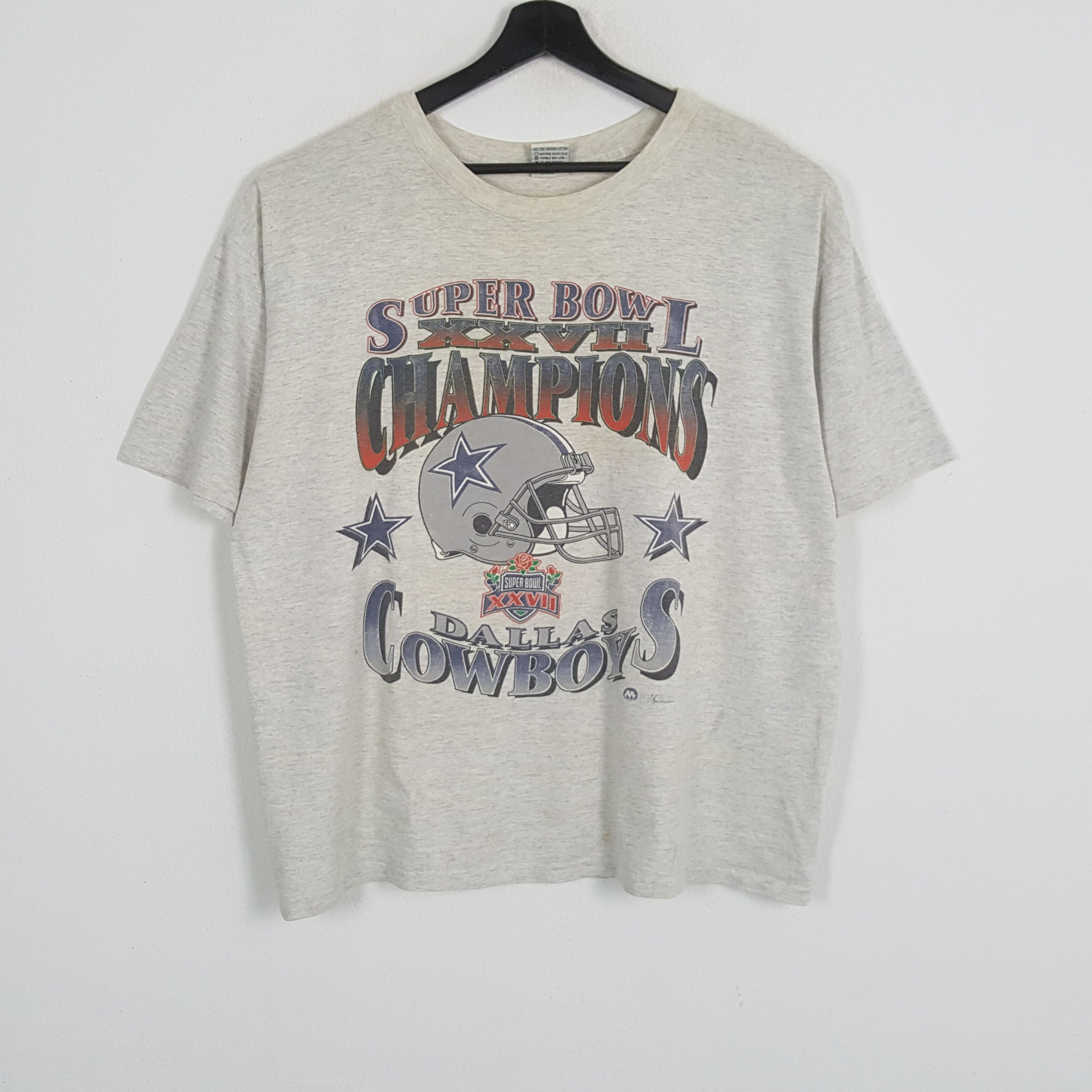 NFL × Vintage DALLAS COWBOYS NFL Super Bowl Champion Vintage Tshirt Size US XXL / EU 58 / 5 - 1 Thumbnail