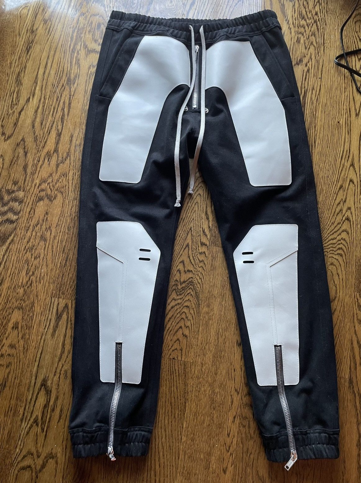 image of Rick Owens Strobe Block Color Storm Troopers Cargo 52 in Black, Men's (Size 33)