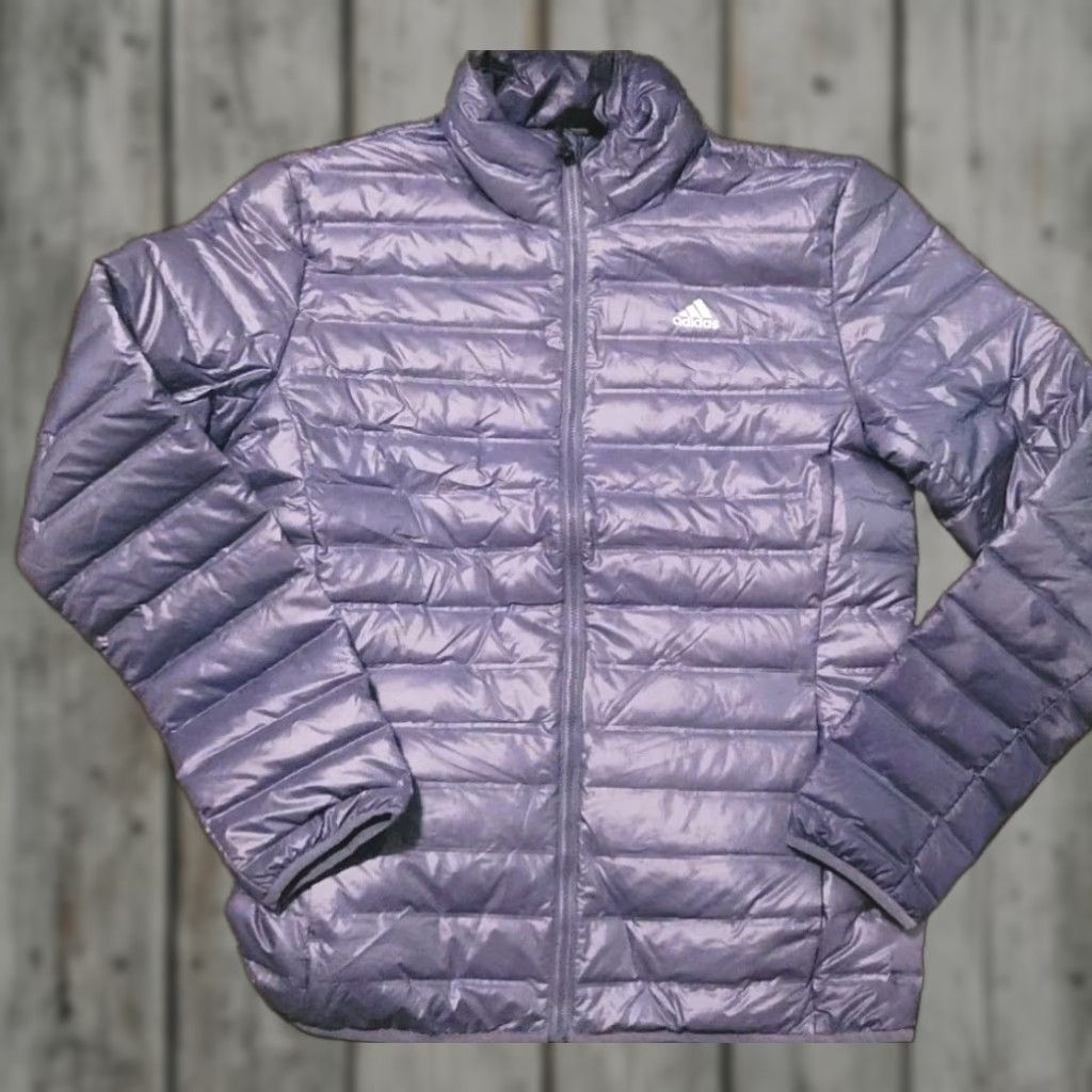 Adidas Adidas Puffer Jacket Vest Women's Size M Gray Full Zip Hooded Regular Down Climaheat Size M / US 6-8 / IT 42-44 - 1 Thumbnail