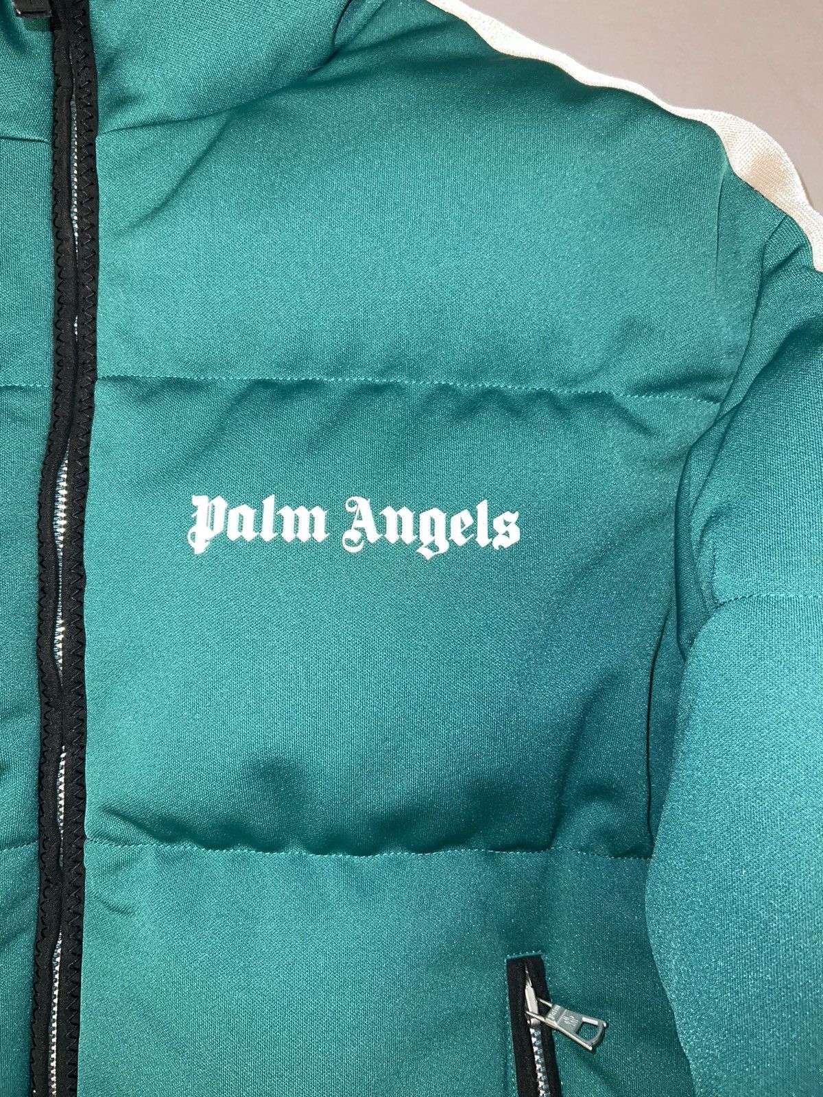 Moncler Moncler x Palm Angels Green Rodman Puffer Jacket Size US L / EU 52-54 / 3 - 2 Thumbnail