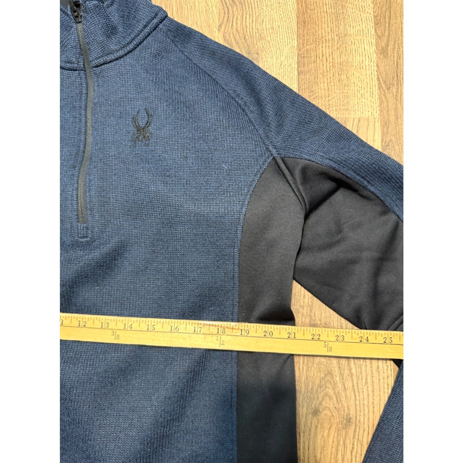 Spyder Spyder Sweater Men's XL Blue Black 1/4 Zipper Pullover Mock Neck Logo Zipper Pullover Regular Fit Vintage: No Size US XL / EU 56 / 4 - 7 Thumbnail