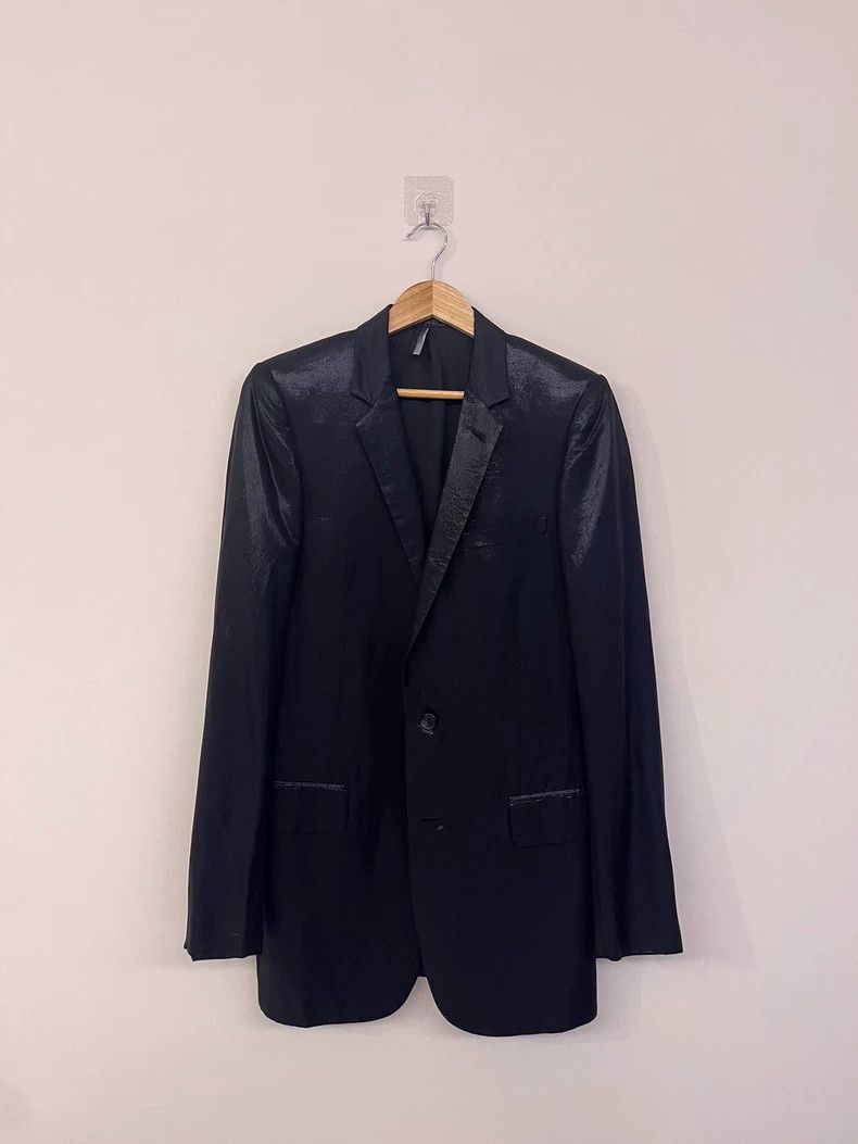 Dior dior homme shiny black suit jacket Size US M / EU 48-50 / 2 - 1 Thumbnail